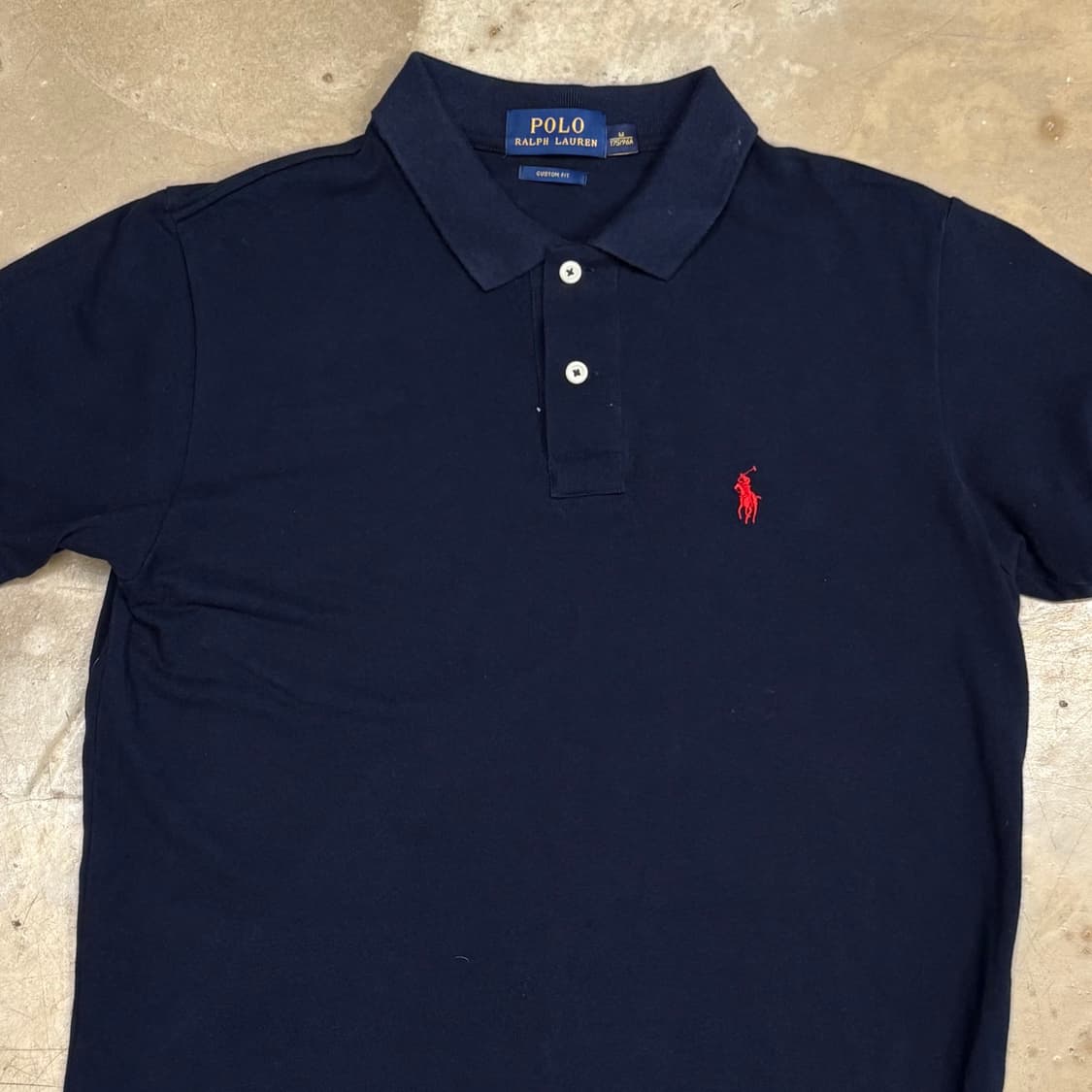 M 폴로랄프로렌 네이비 카라 반팔 티셔츠 상품이미지1
