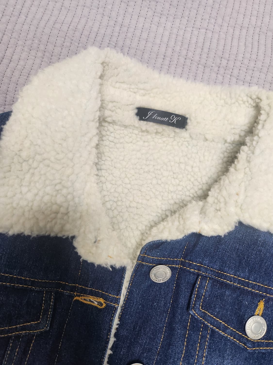 여성 일본 빈티지 양털 청자켓 상품이미지2