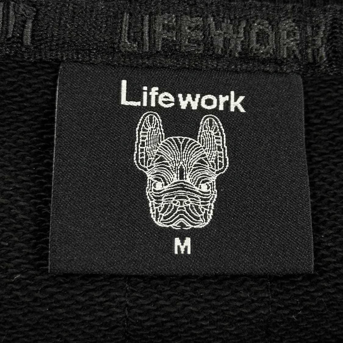 라이프워크 불독 블랙 크루넥 맨투맨 (M) 상품이미지5
