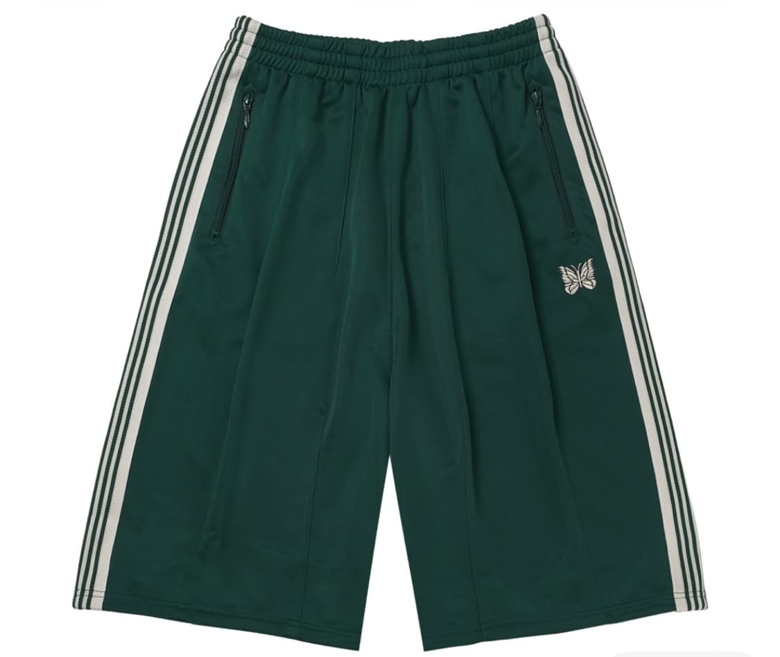 니들스 x LHP 트랙 쇼츠 반바지 폴리 스무스 그린 상품이미지1