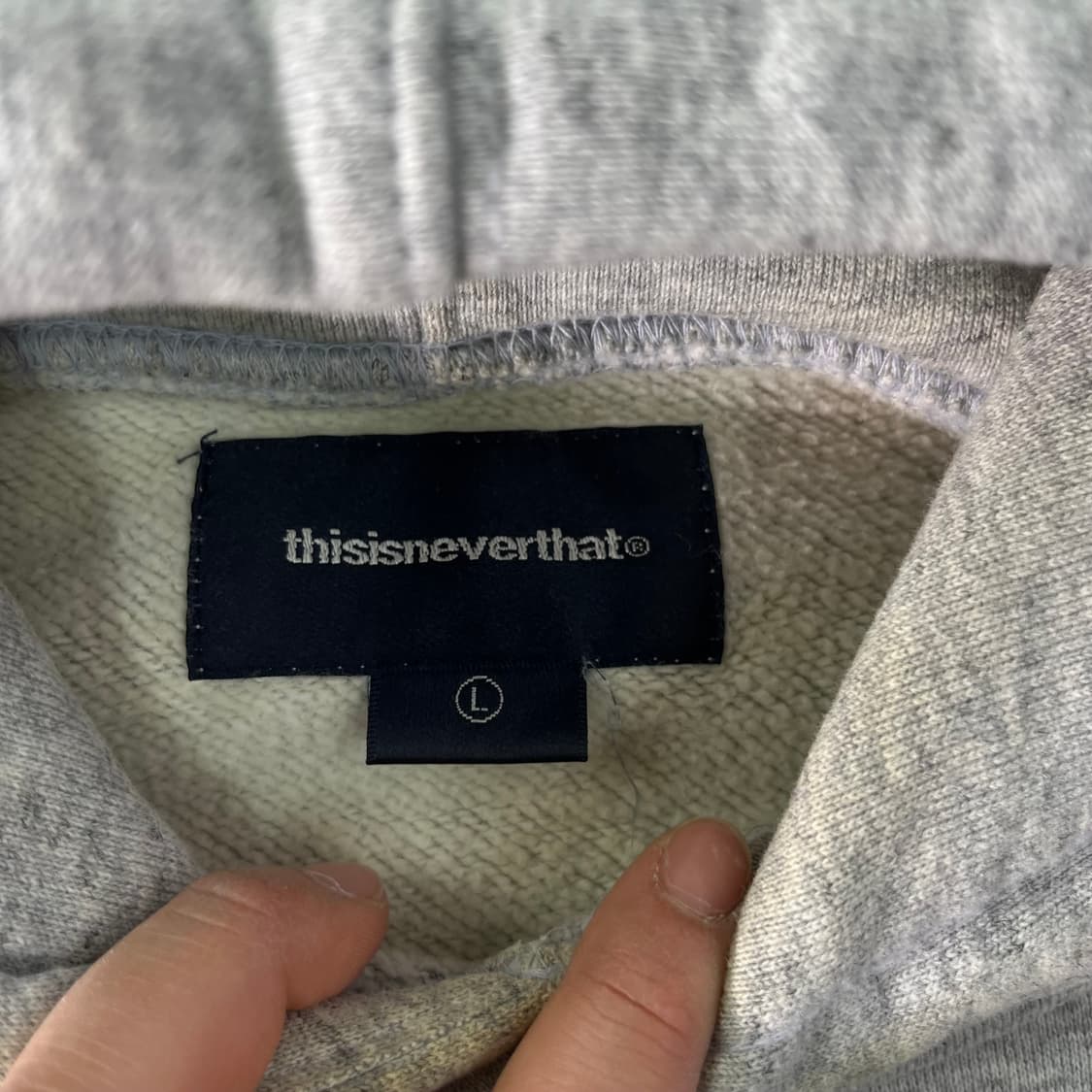 100 디스이즈네버댓 빅로고 후드티 상품이미지3