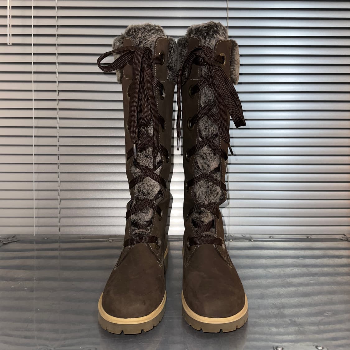 00s 레어 팀버랜드 롱 털 부츠 새상품 상품이미지3