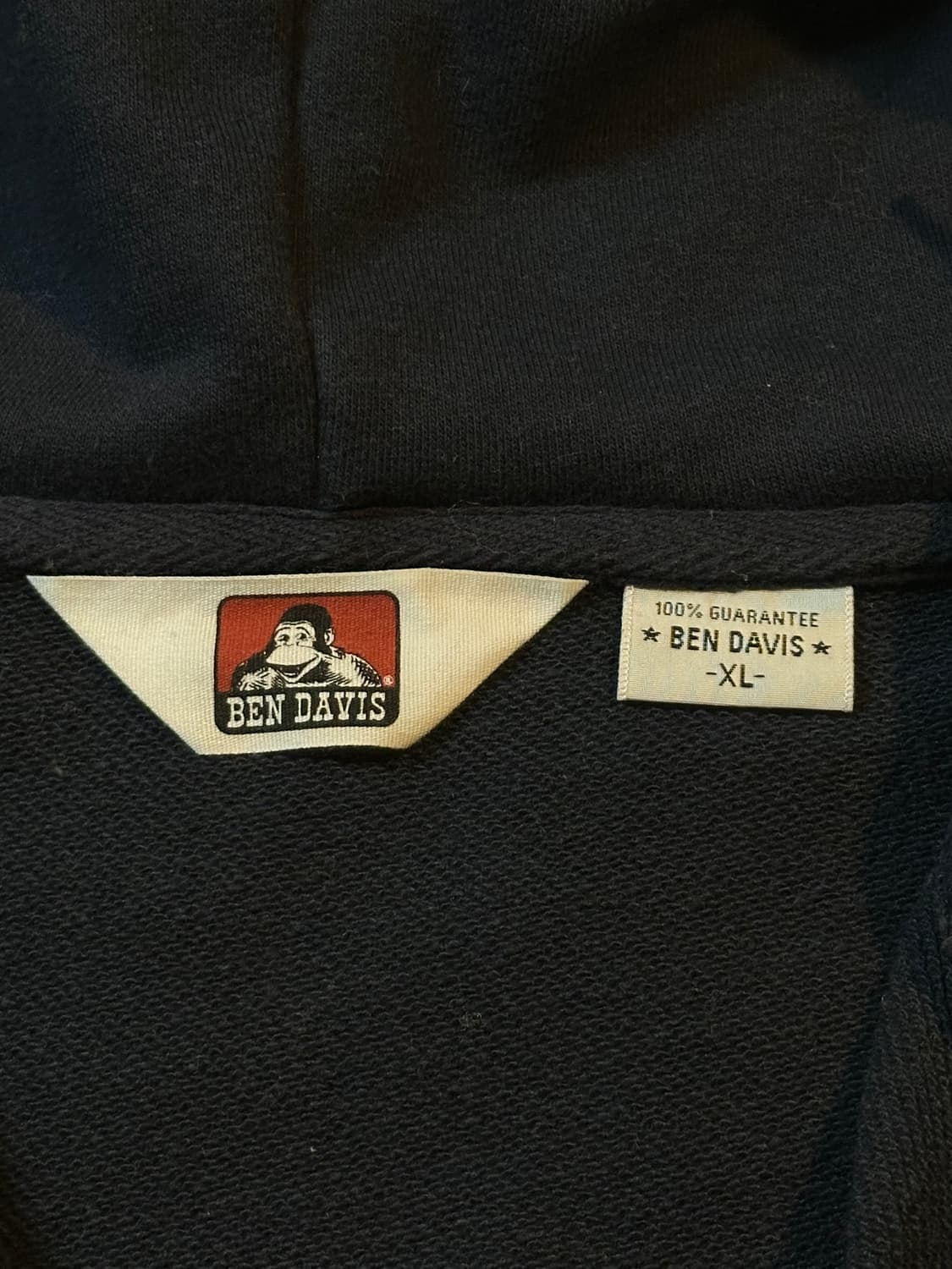 벤데이비스 BEN DAVIS 풀오버 반집업 배색 후드티 상품이미지5