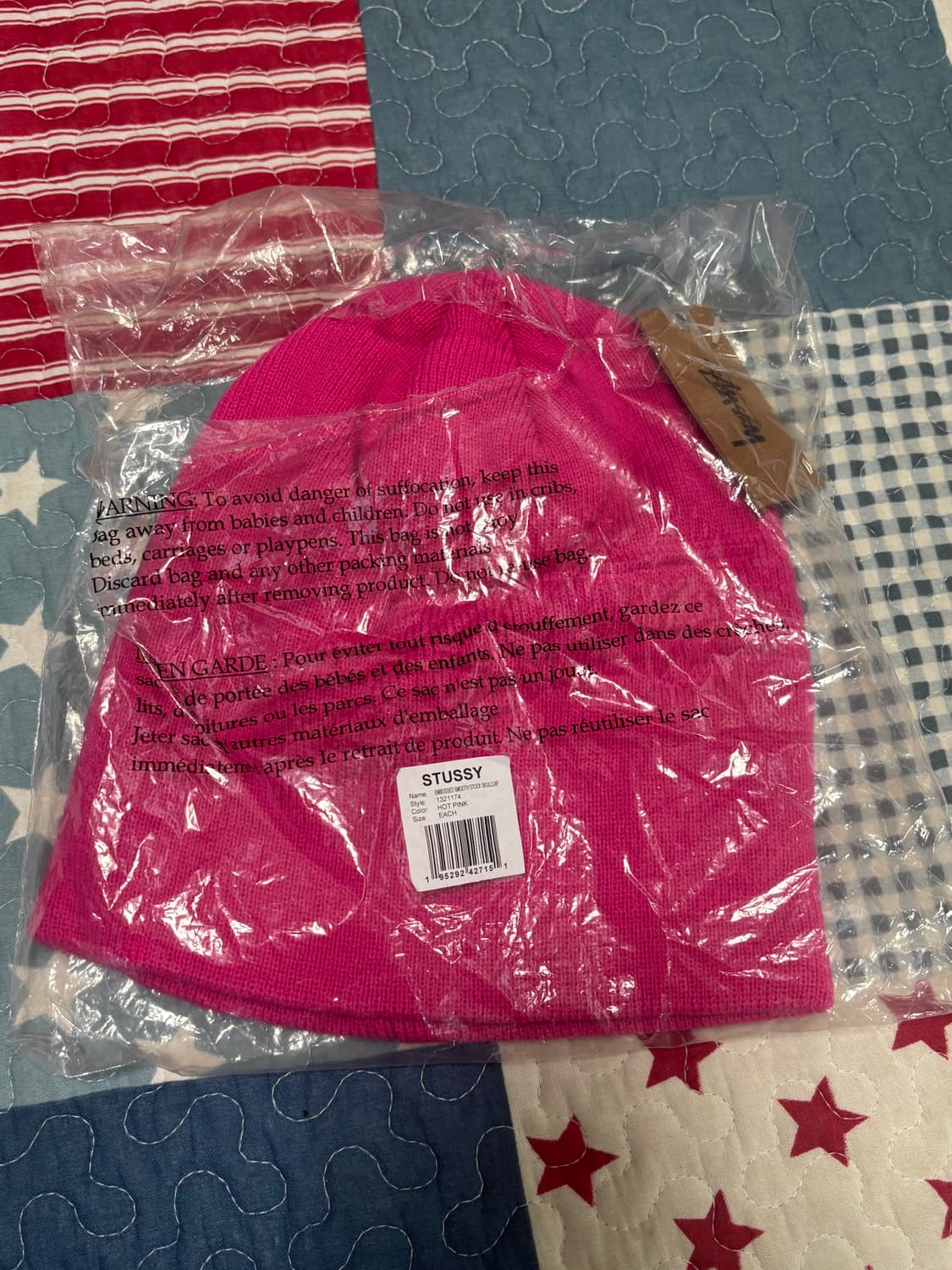 스투시 핑크 비니  상품이미지1