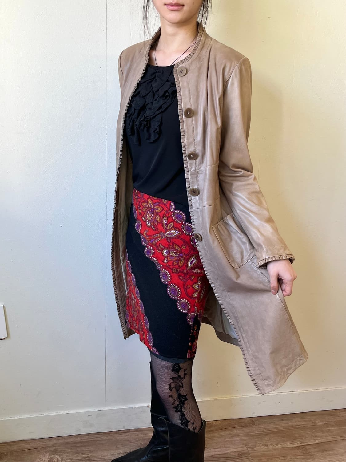 ARMANI 프릴 레더자켓 상품이미지7