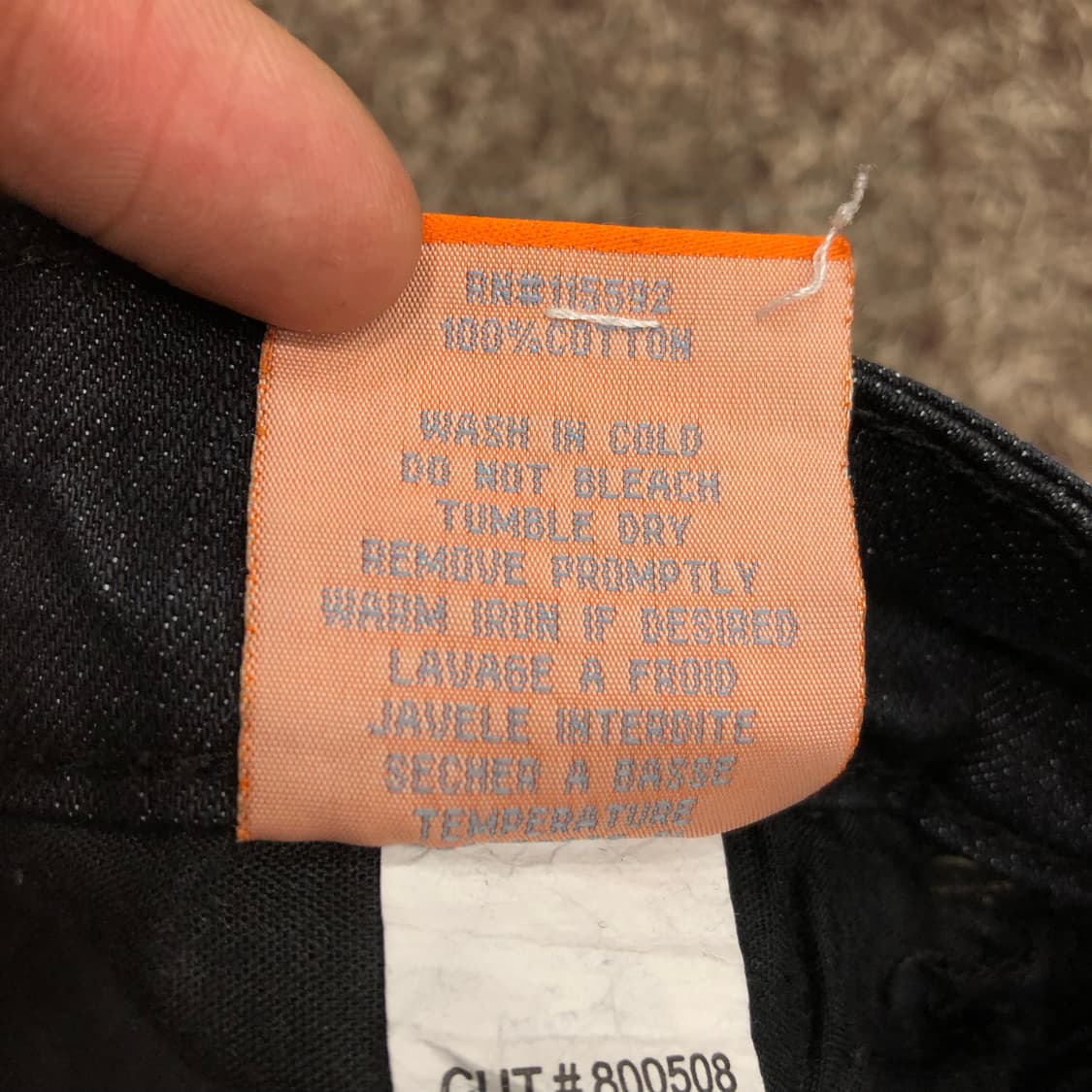 로빈스진 블랙 스키니진 데님 팬츠 상품이미지8