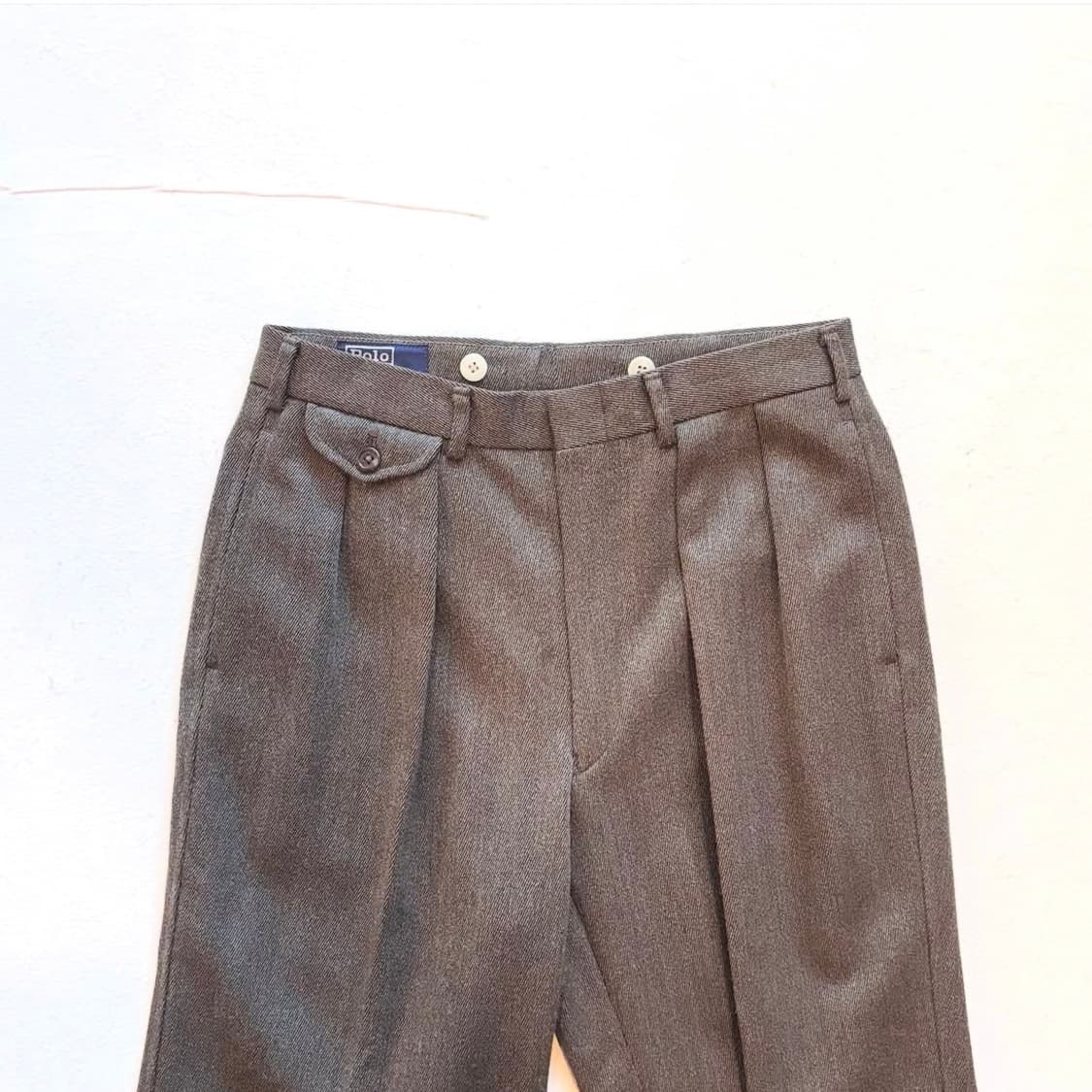 90's 폴로랄프로렌 클래식 핀턱 울 팬츠 상품이미지2