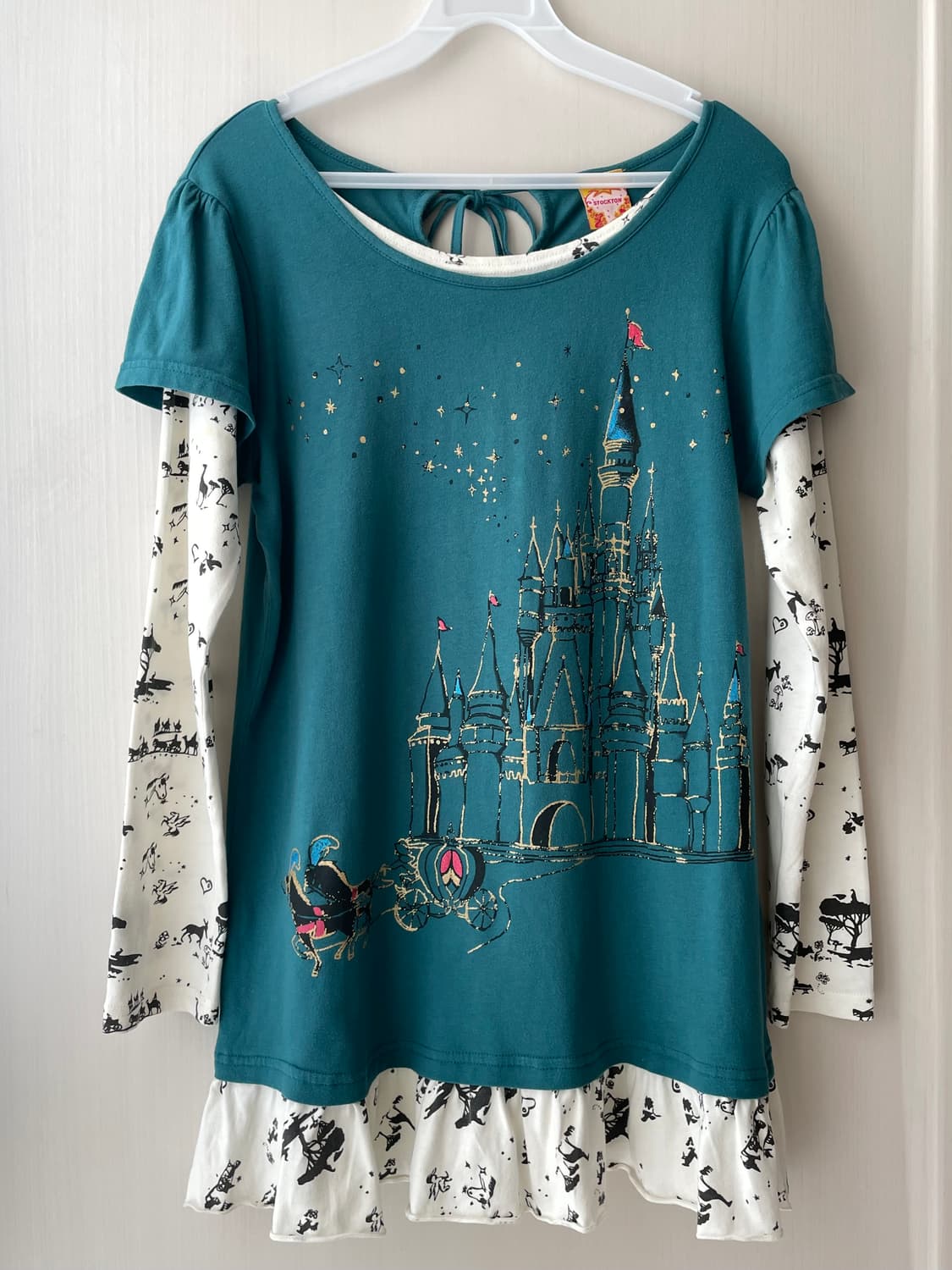 빈티지 신데렐라 티셔츠 / 모리걸 하구미 상품이미지1