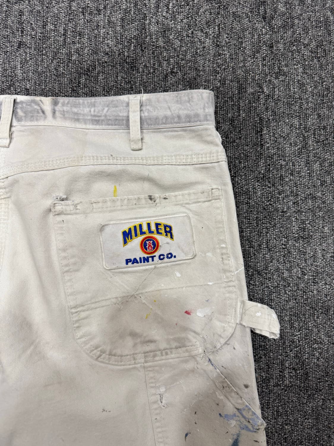 올드 빈티지 디키즈 더블니 화이트 페인트 팬츠 34 상품이미지9