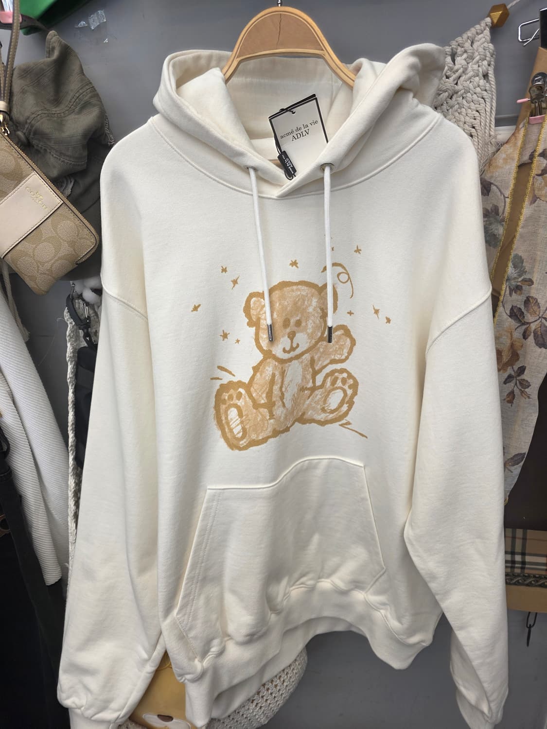 새상품)아크메드라비 ADLV 핸드스케치 베어 후드 1 상품이미지2