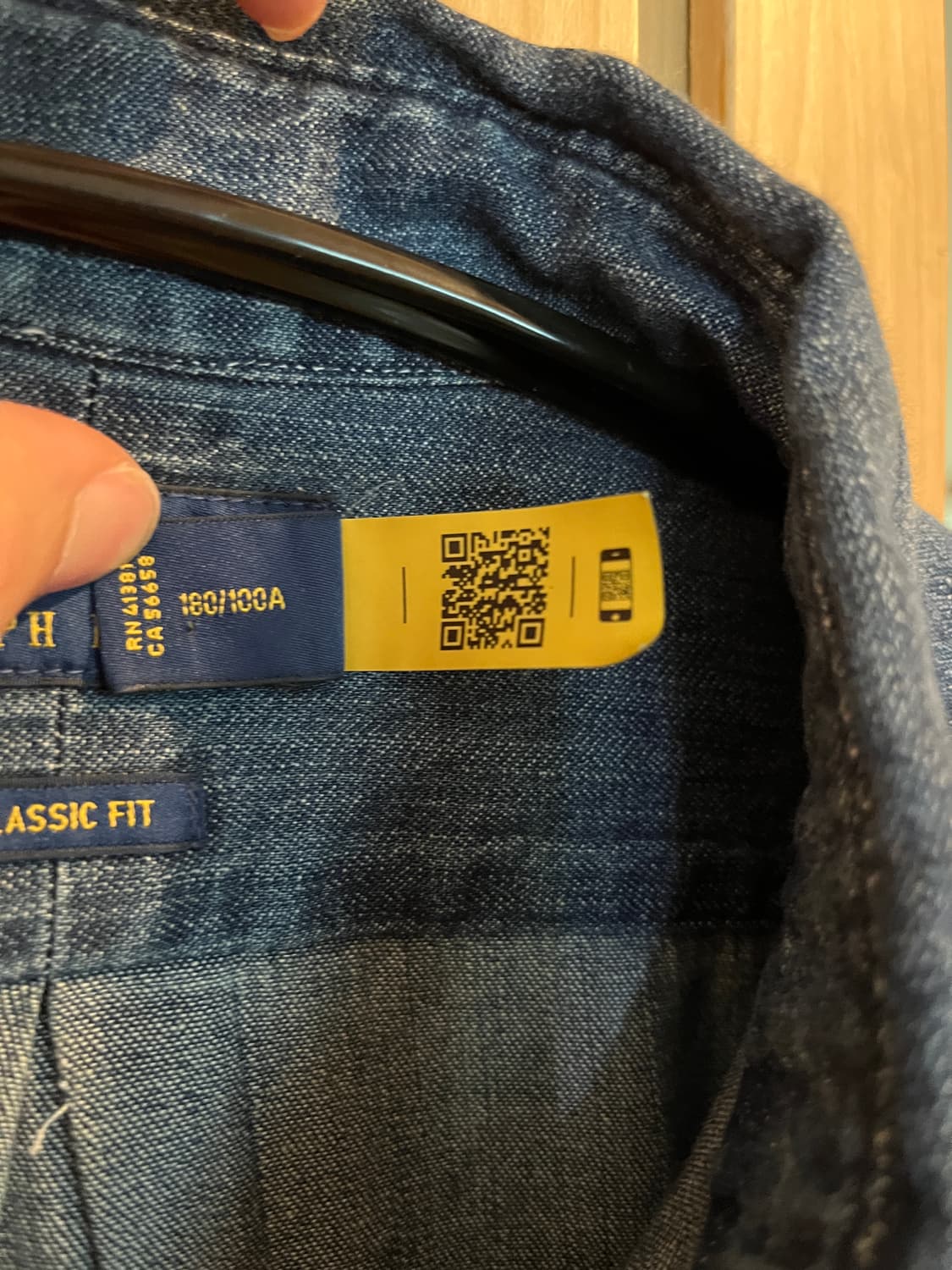 폴로 랄프로렌/클래식핏 데님셔츠/L사이즈 상품이미지3