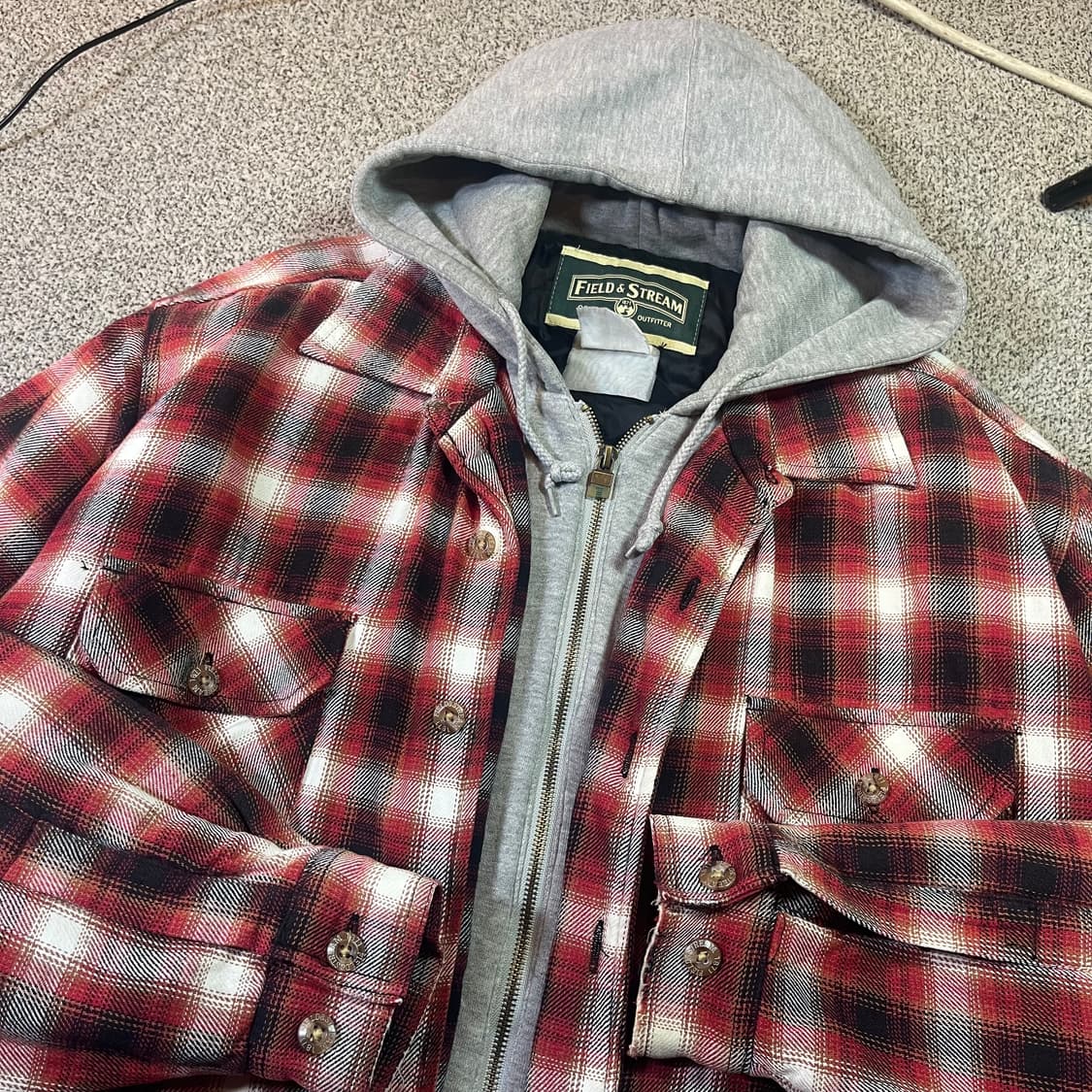 필드 & 스트림 체크 셔츠 후드집업 상품이미지2