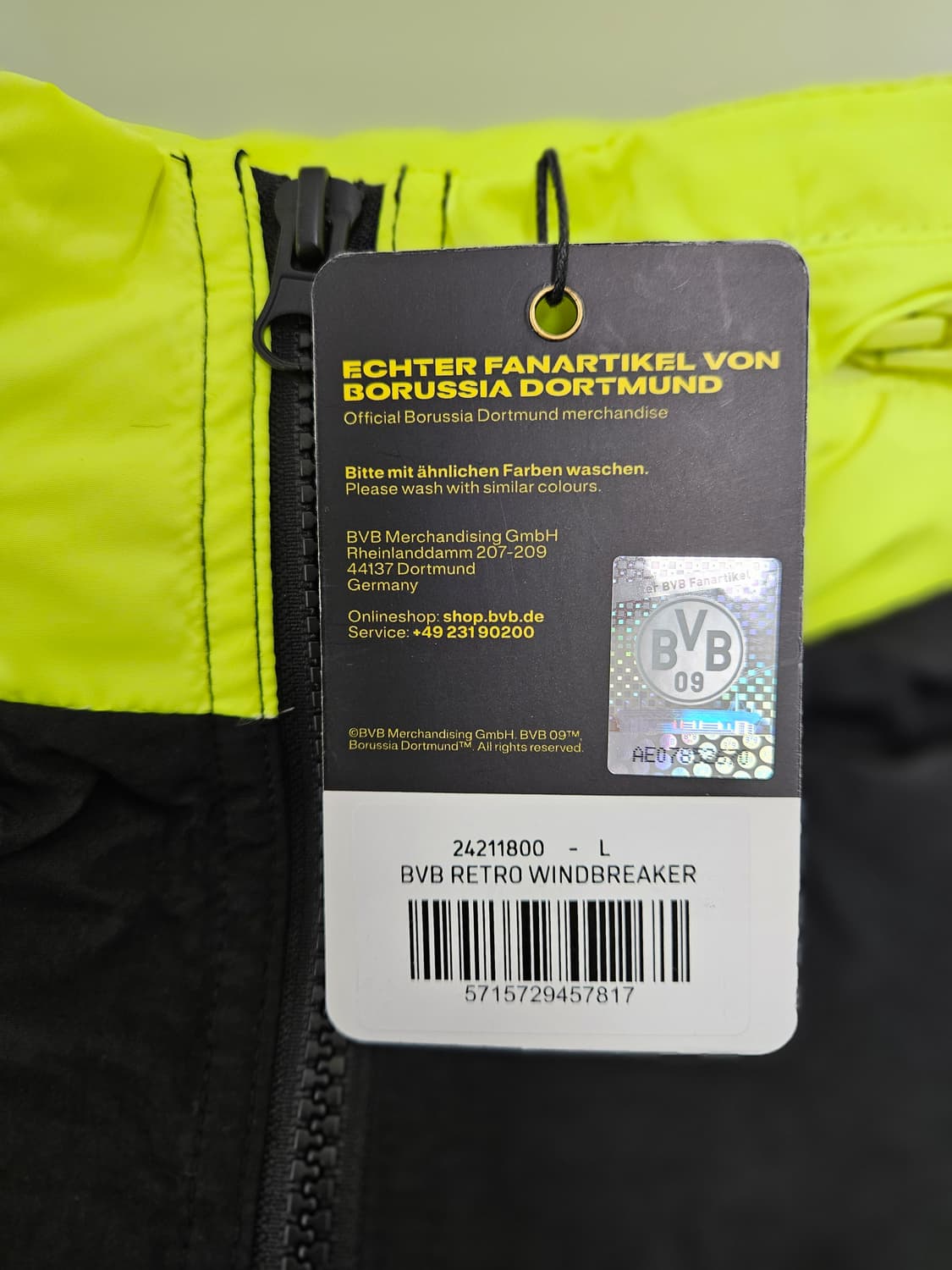 BVB 도르트문트 레트로 바람막이  독일 한정수입정품(XL) 상품이미지3