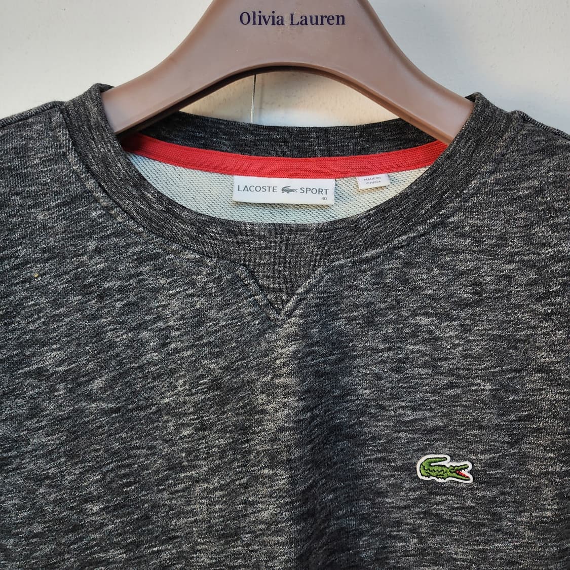 라코스테 반팔 티셔츠 차콜 상품이미지2