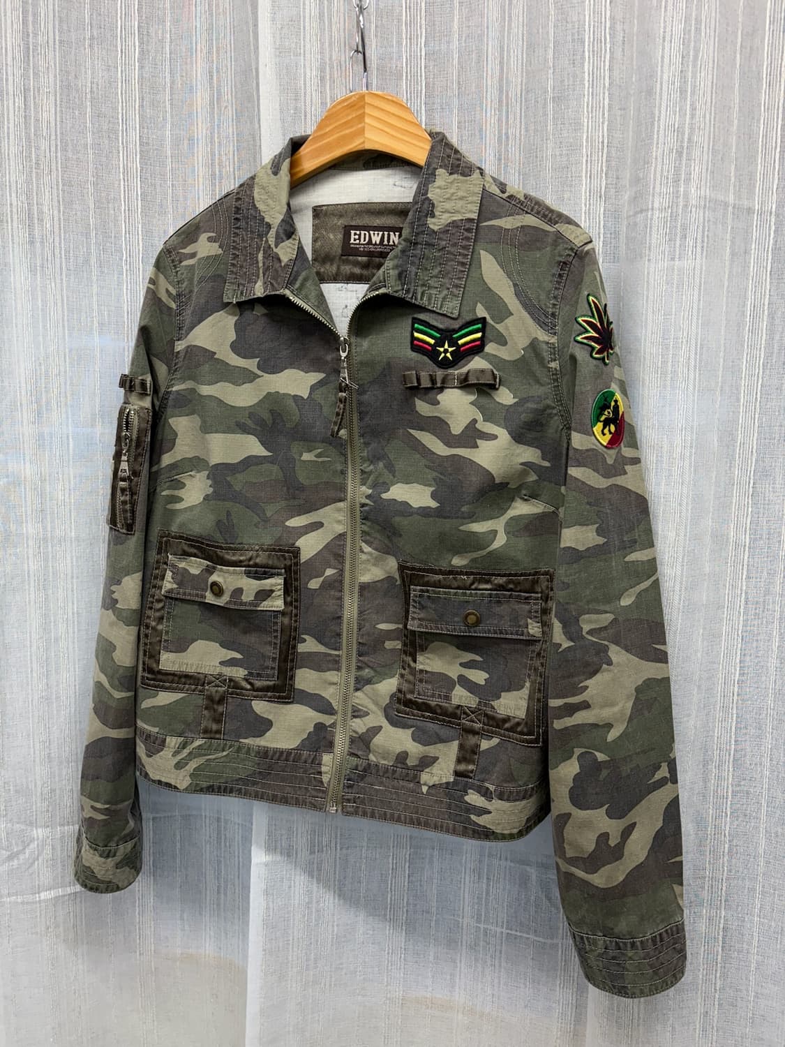 에드윈 카모 밀리터리 패치 자켓 EDWIN 상품이미지5