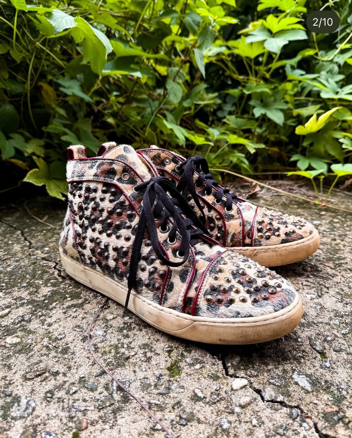 KAPANA HOMME - Leopard studded shoes 상품이미지2