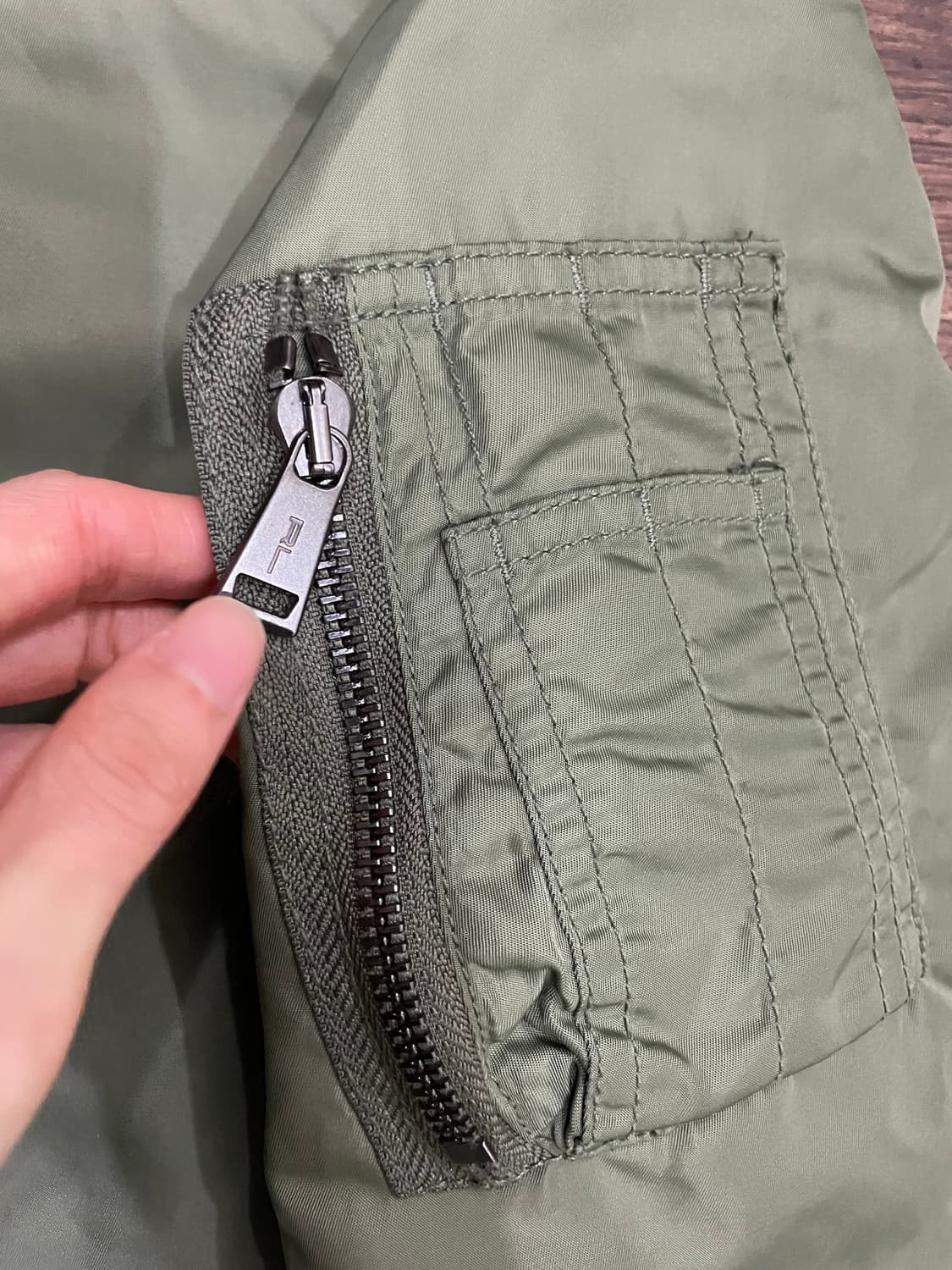 폴로 랄프로렌 ma-1 봄버 자켓 항공점퍼 올리브 상품이미지6