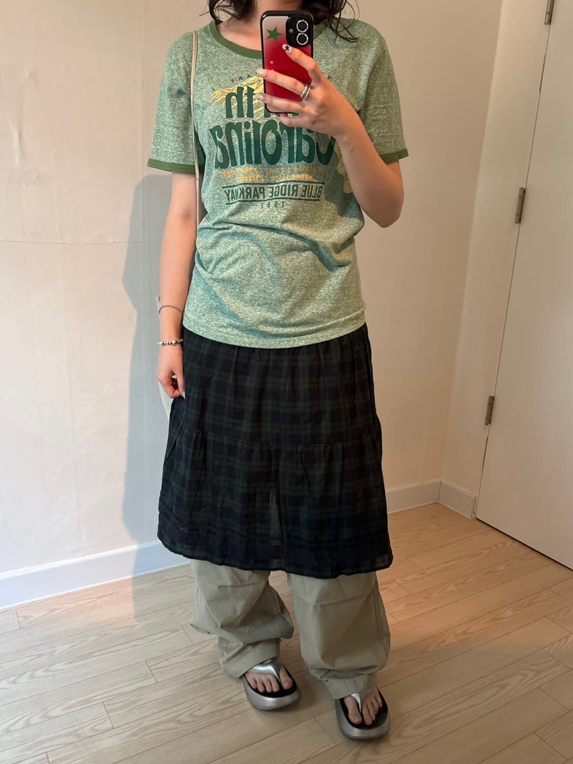 Check skirt 상품이미지2