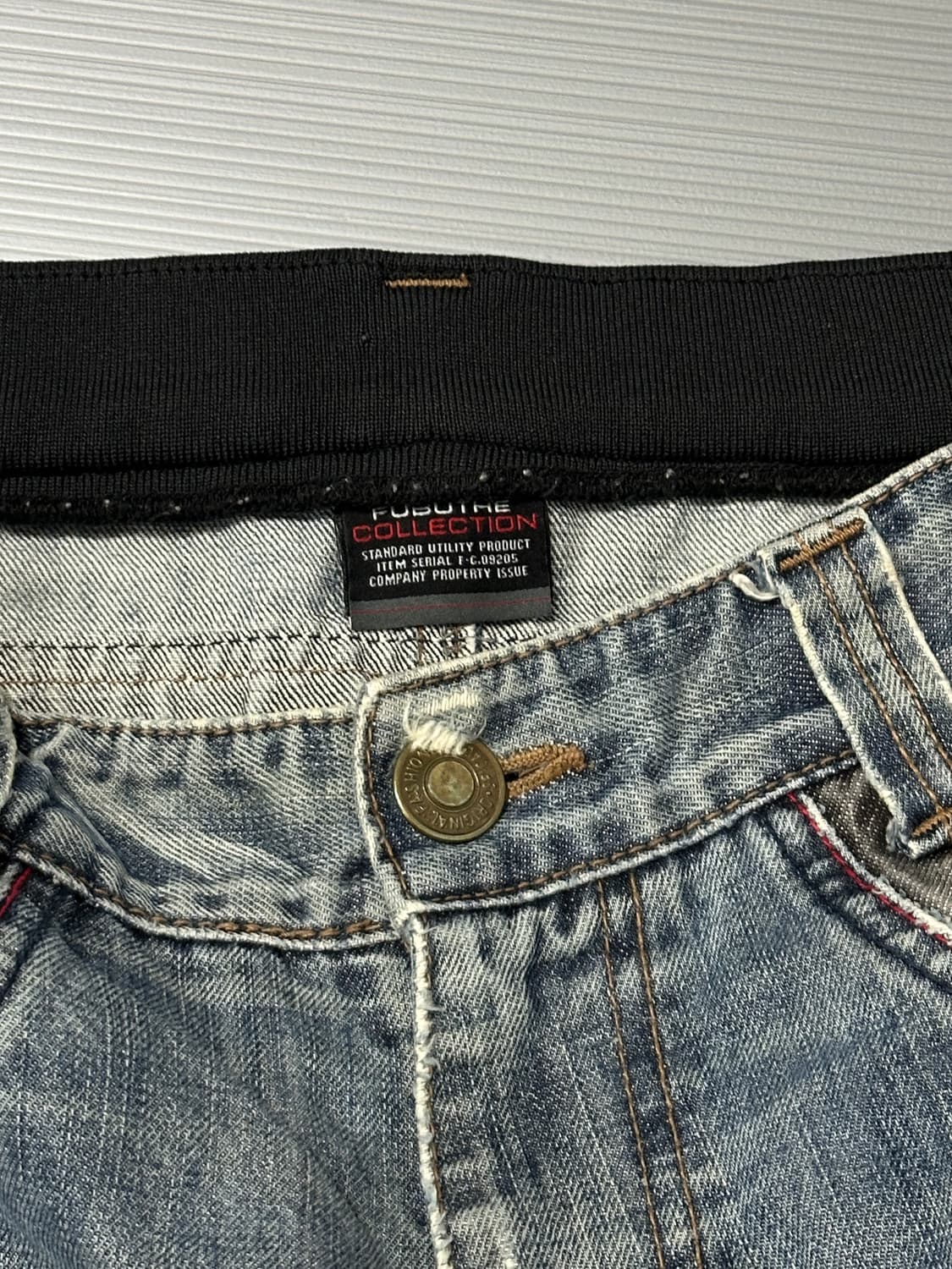 후부 올드스쿨 데미지 데님 팬츠 바지 상품이미지6