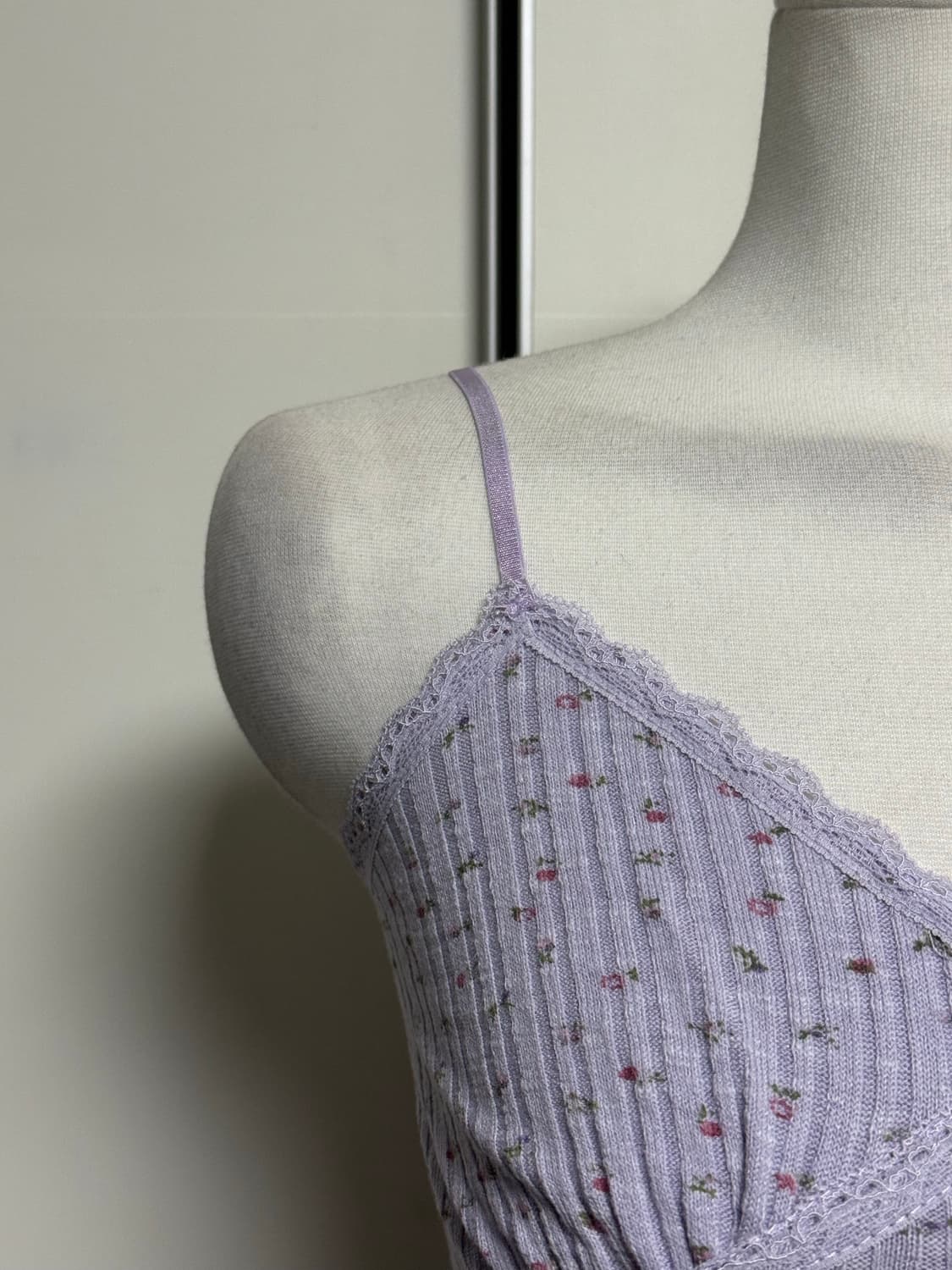 플라워 레이스 골지 나시  상품이미지2