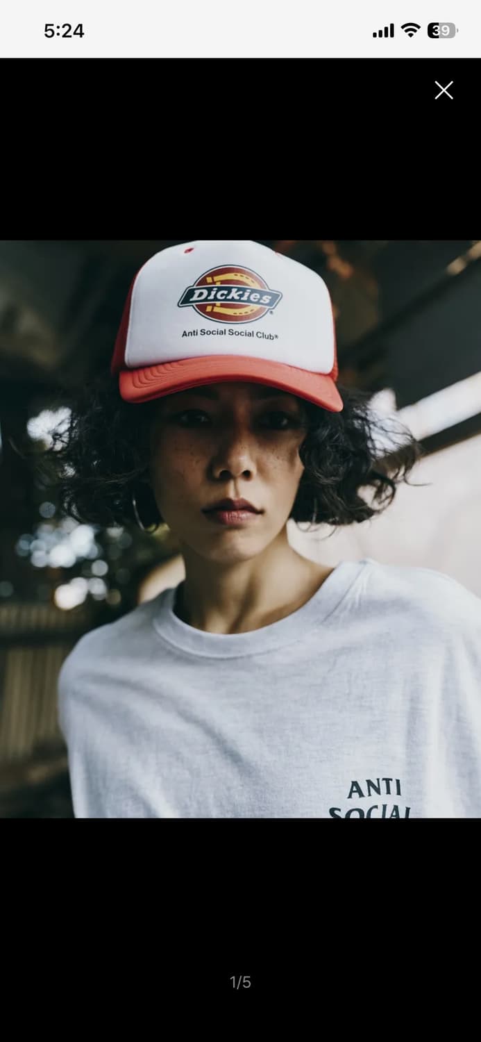 디키즈 X 안티 소셜 소셜 클럽 트러커캡 모자 상품이미지5