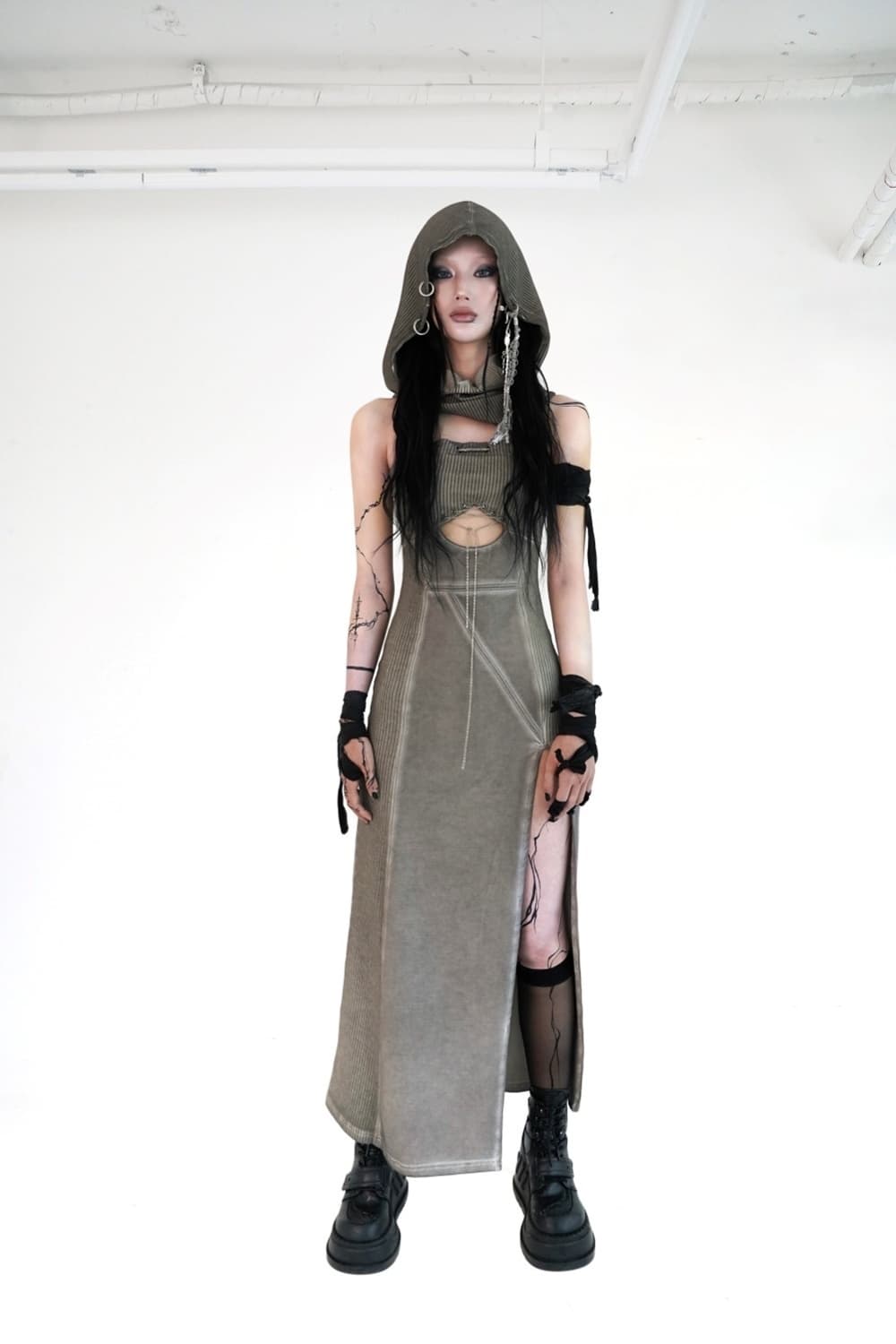 bonienkiye Washing hoodie dress 상품이미지1