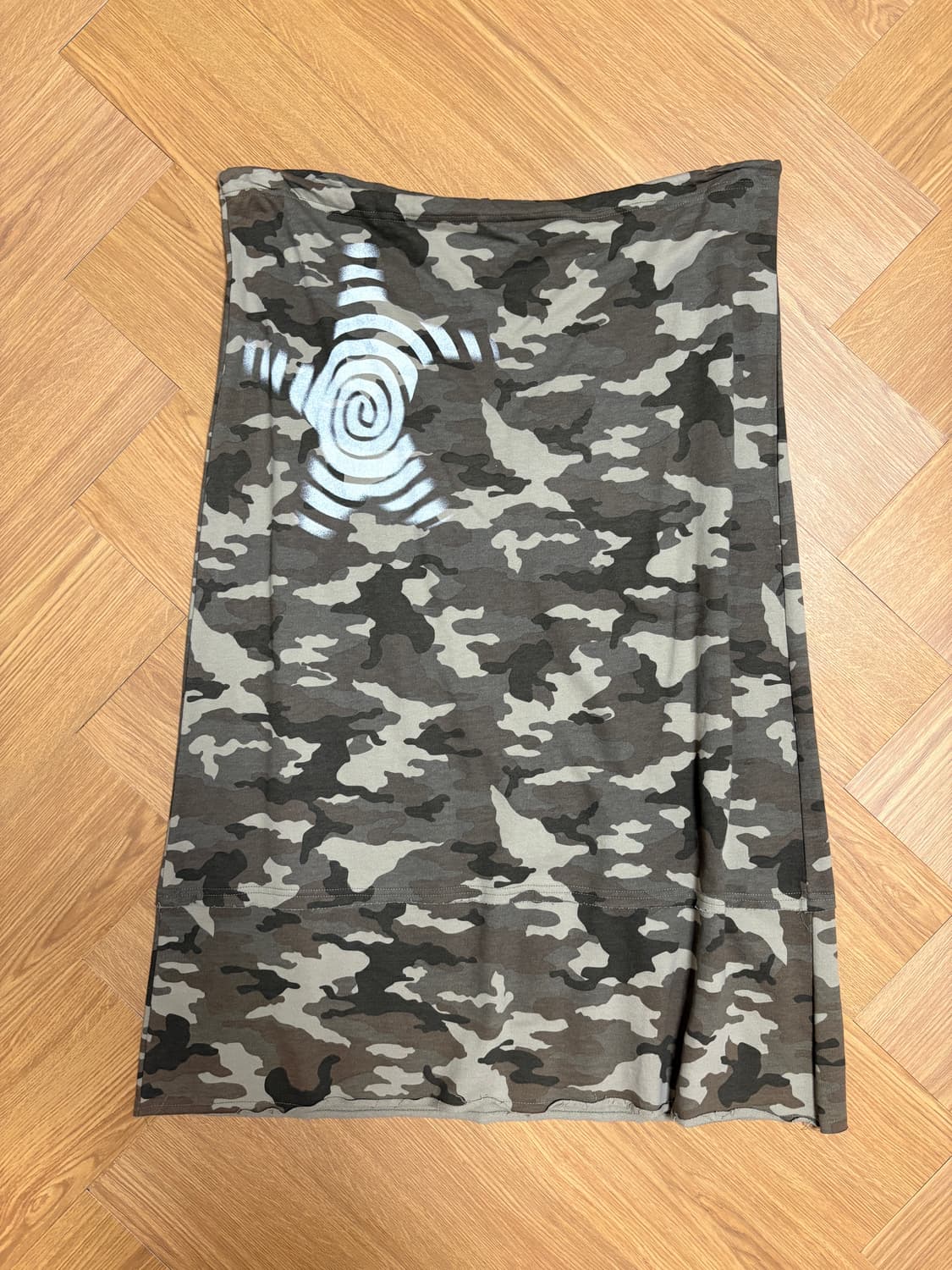 웹하우스 스웻 카모 스커트 상품이미지3