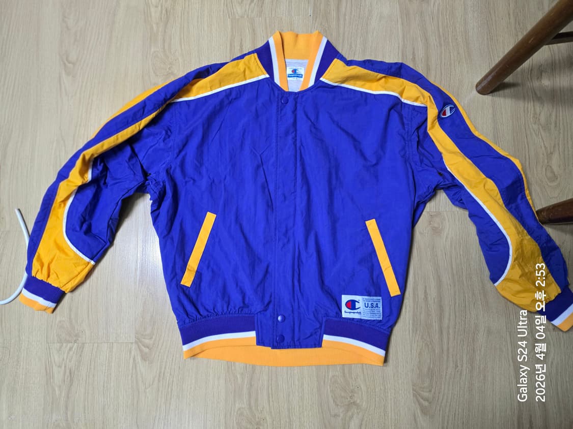 챔피온 레이커스 컬러 스타디움 자켓 L 사이즈 상품이미지1