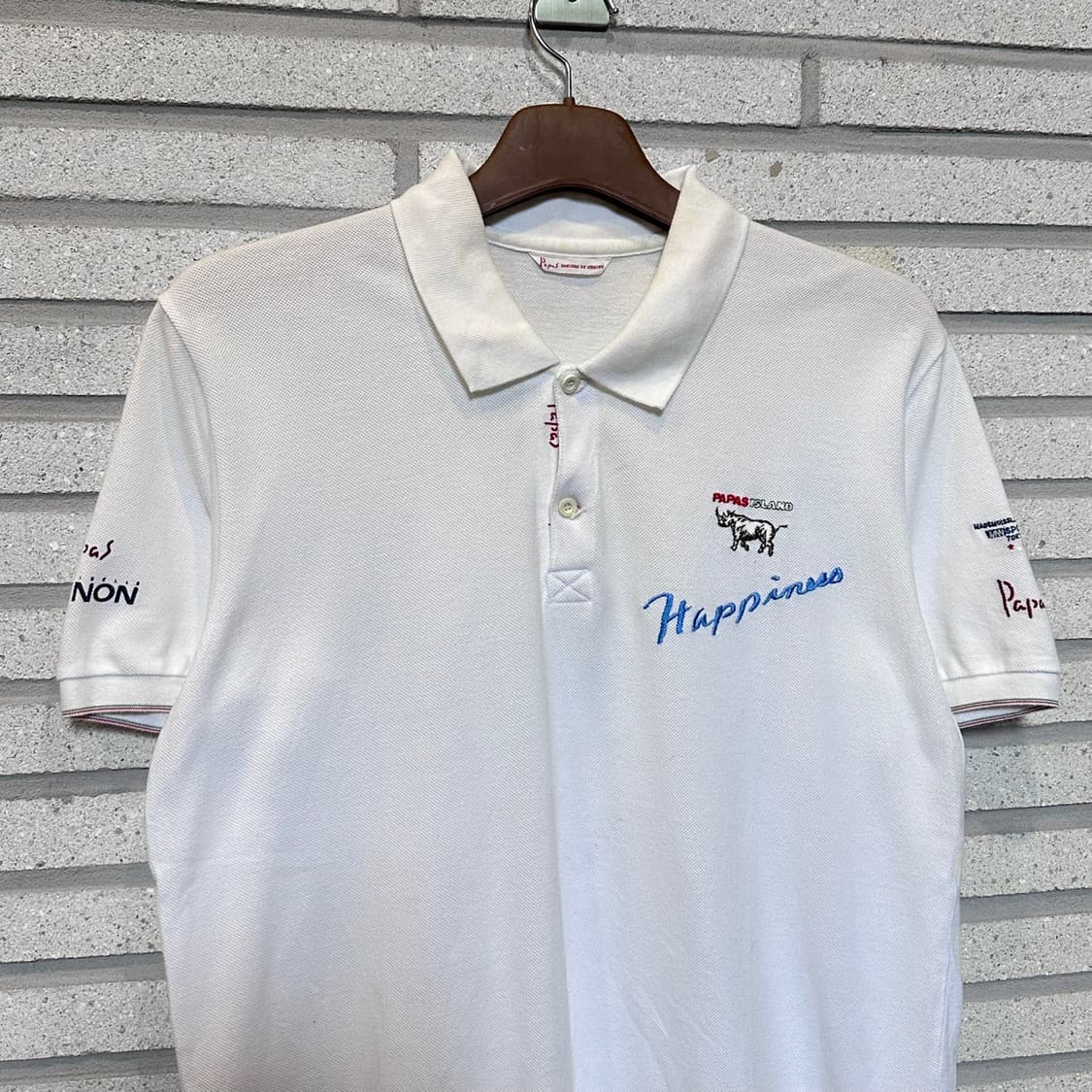JPN VINTAGE PK 로고 레터링 자수 디테일 화이트 상품이미지3