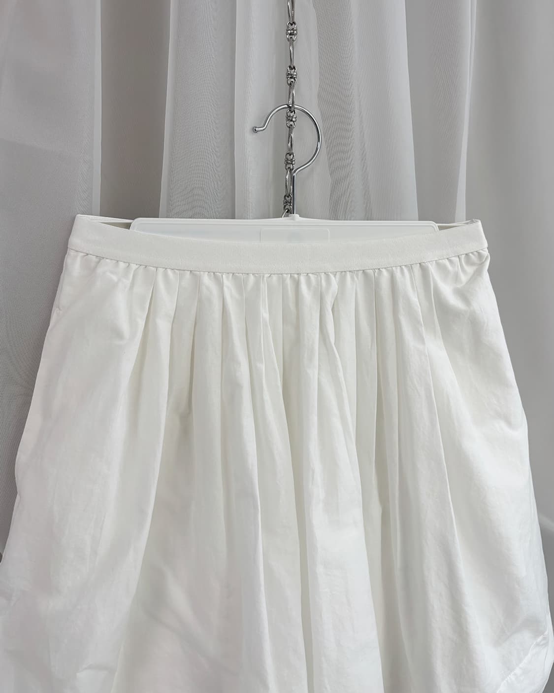 uniqlo summer white flare skirt 상품이미지7