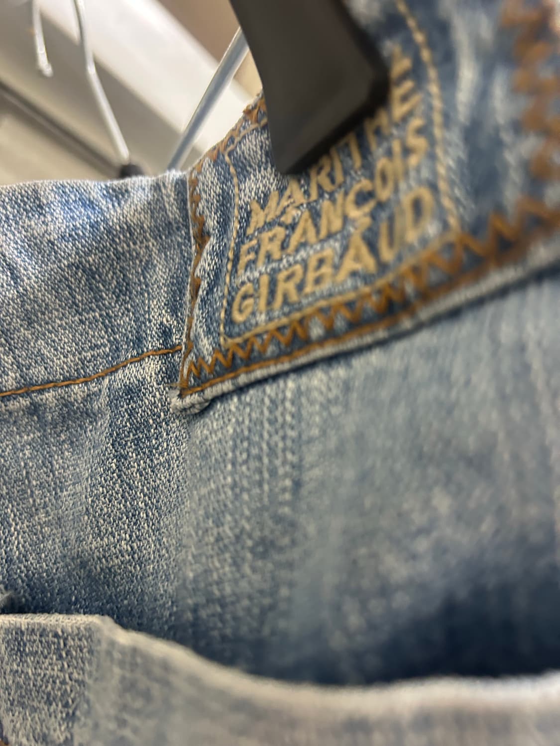90's 마리떼 프랑소와 저버 벨크로 데님 팬츠 상품이미지2
