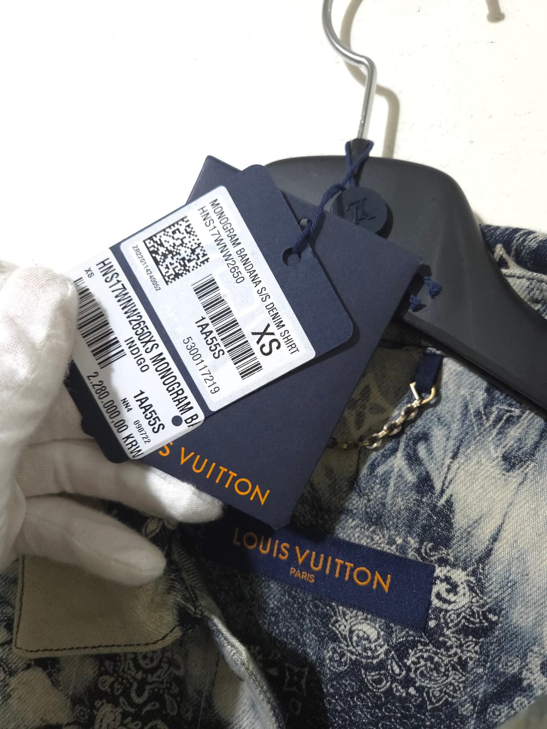 [새상품급] 루이비통 반다나 데님 셔츠 자켓 상품이미지8