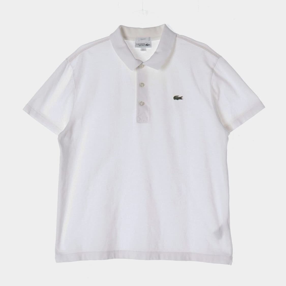 라코스테 스포츠 화이트 피케 폴로 셔츠 5 상품이미지1