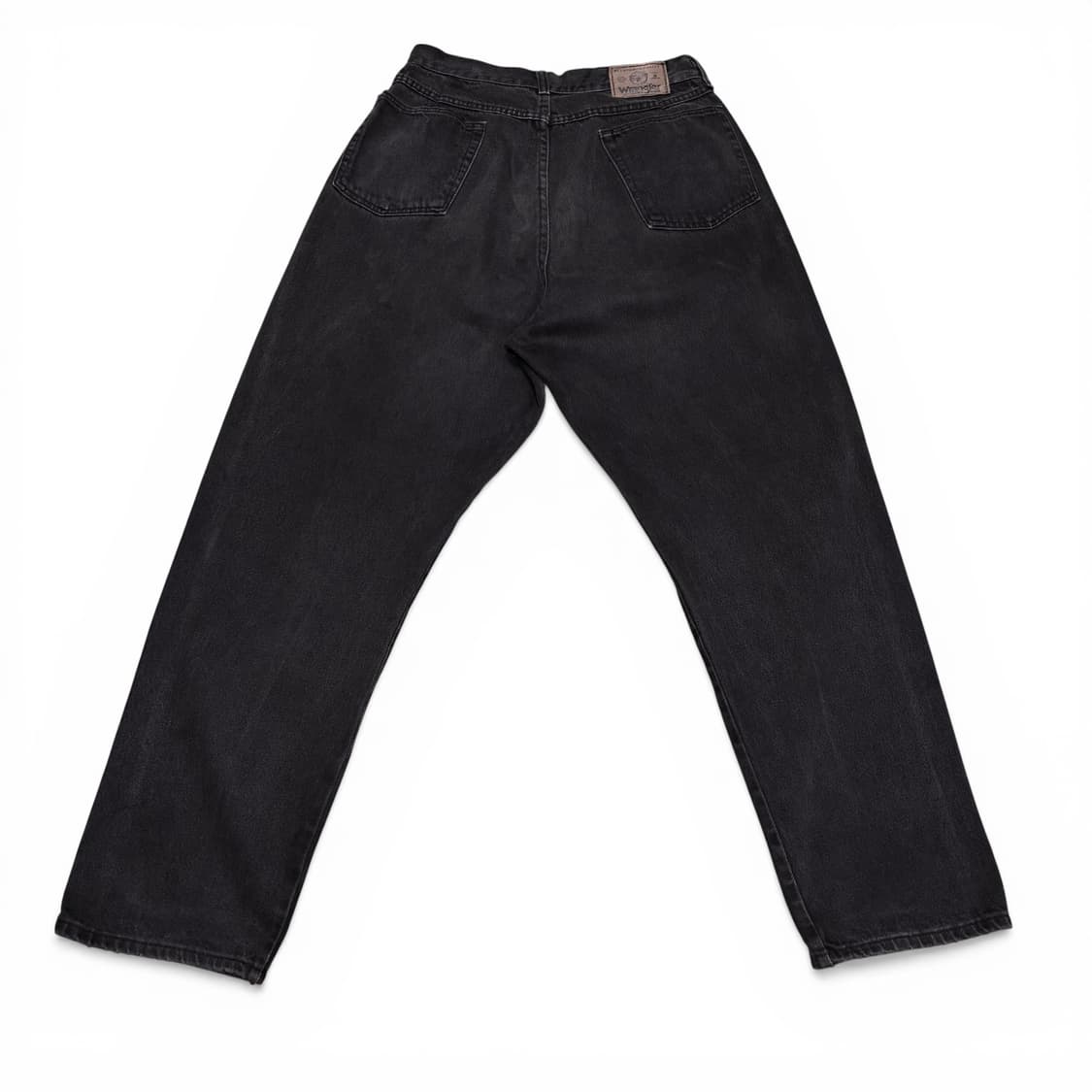 32-33 랭글러 흑청 루즈 세미와이드 데님팬츠 상품이미지1