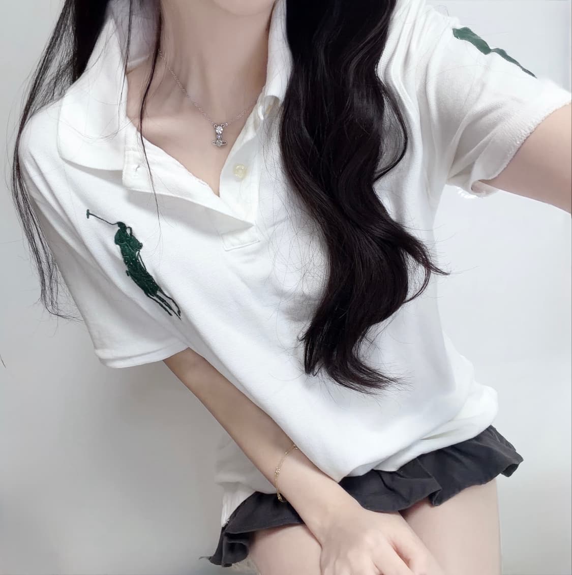 🐰폴로 랄프로렌 빅포니 화이트&딥그린 조합 PK 유일매물🤍 상품이미지2