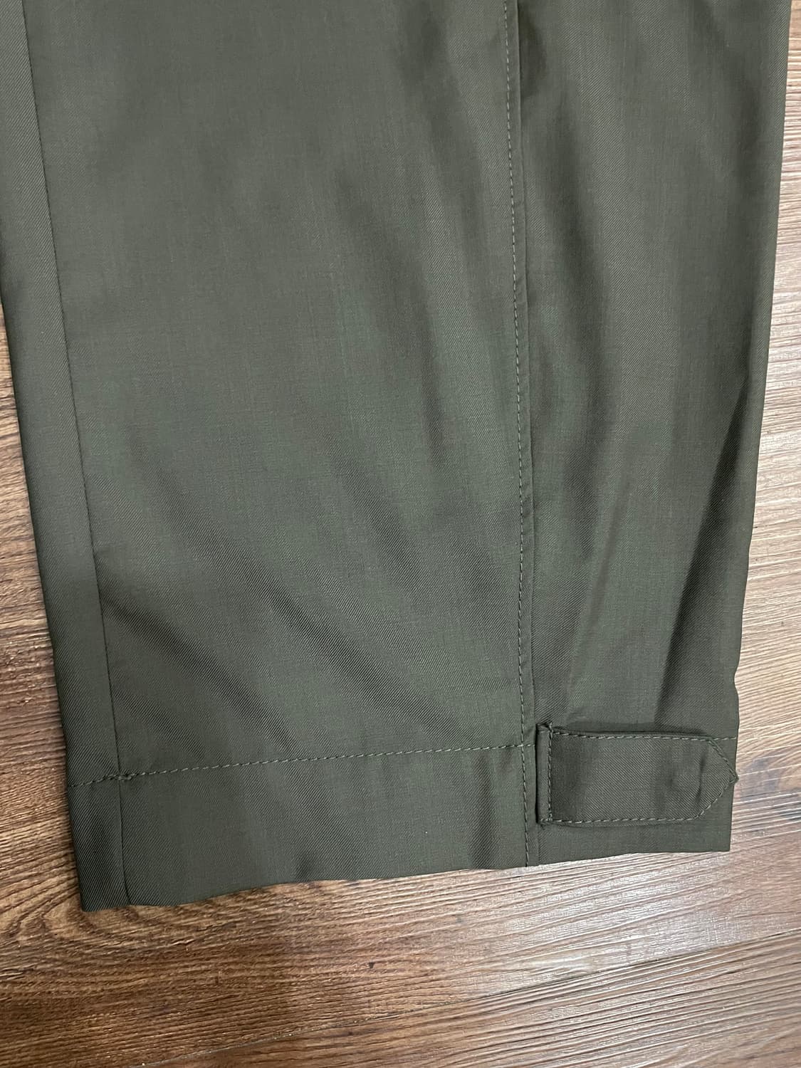 COS 울 배럴 레그 유틸리티 트라우저 카키 us12 상품이미지8