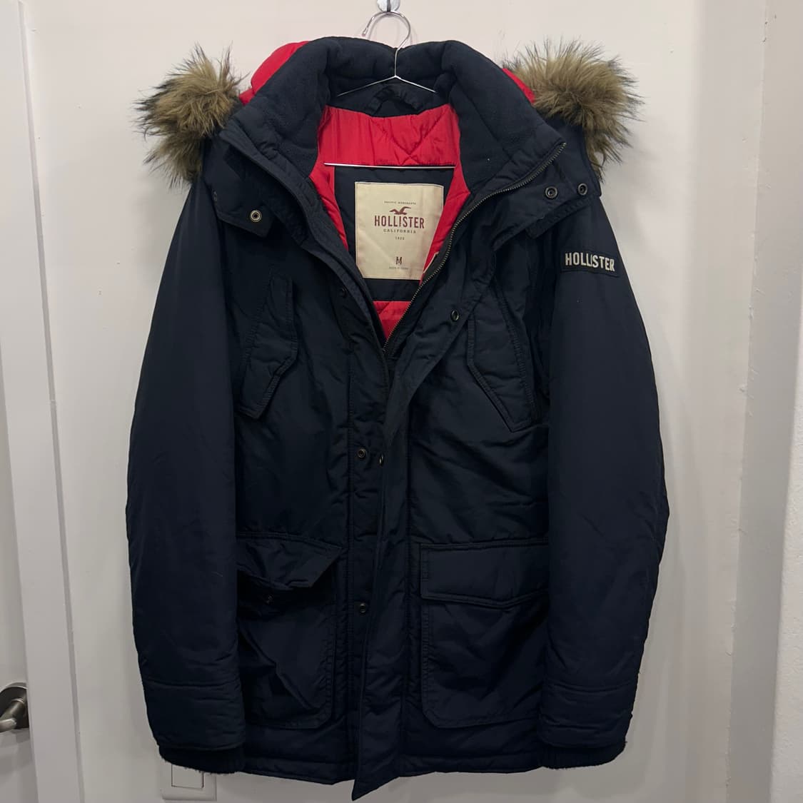 홀리스터 라쿤헤어 덕다운 쉐르파 후드 패딩 상품이미지2