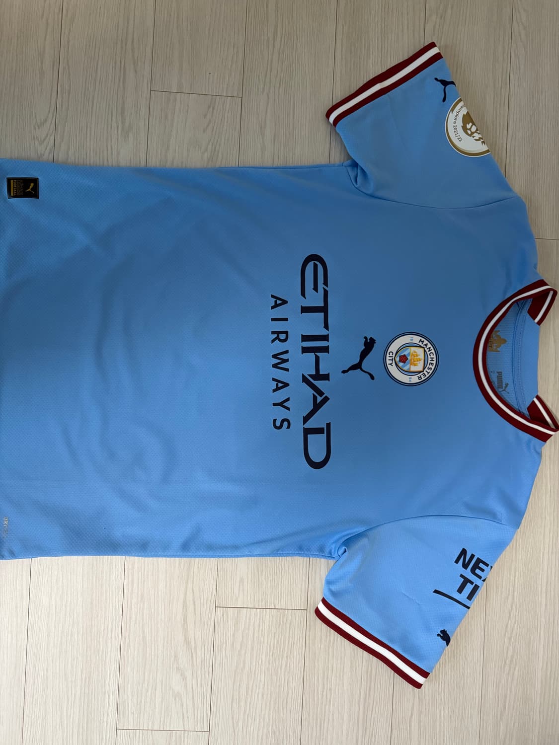 22-23 맨시티 트레블 필 포든 풀마킹 유니폼 M 상품이미지1