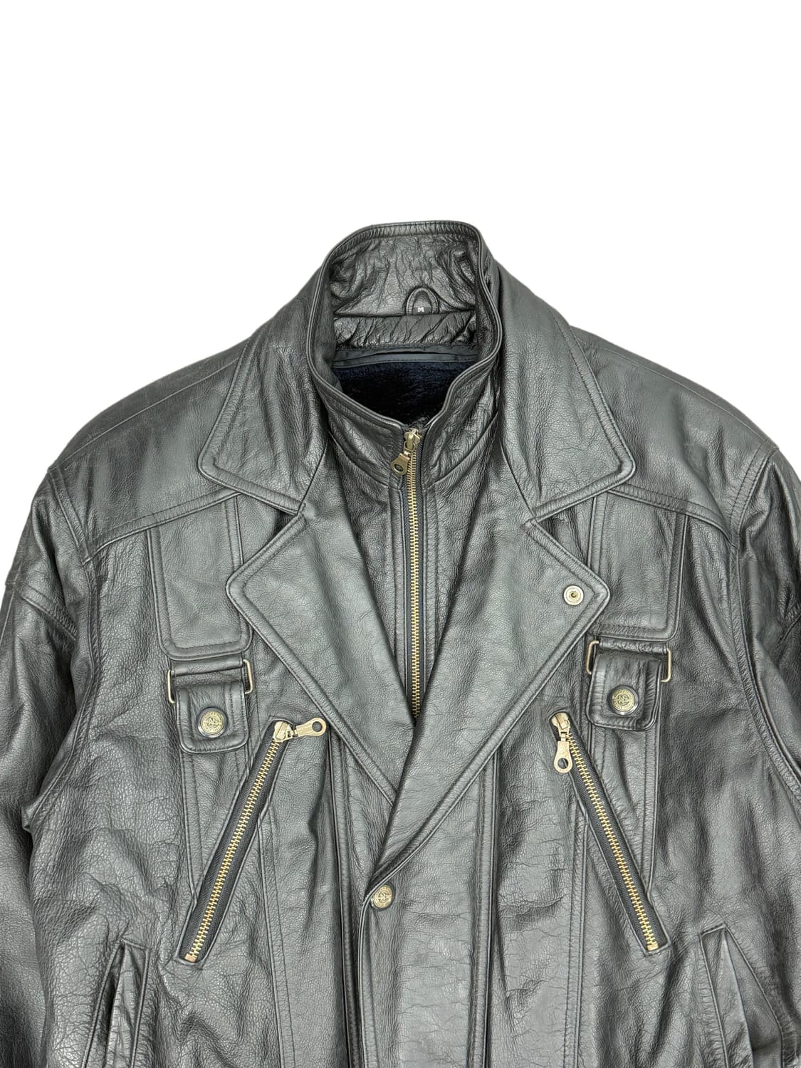 Cow Leather biker bomber 상품이미지4