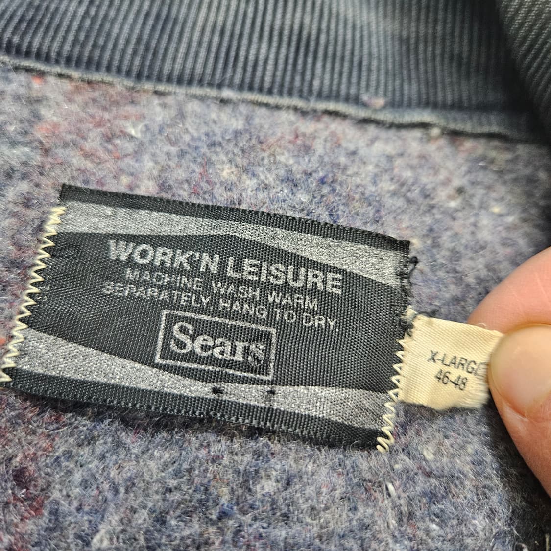 70s 시어스 데님 블랭킷 초어 자켓 XL 상품이미지6