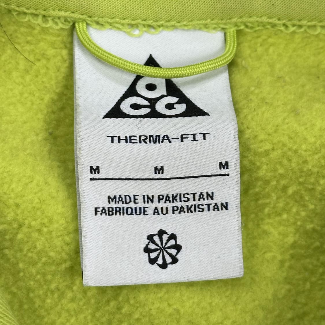 (오염존재) 나이키 ACG 테크 후드티 형광 M 상품이미지7