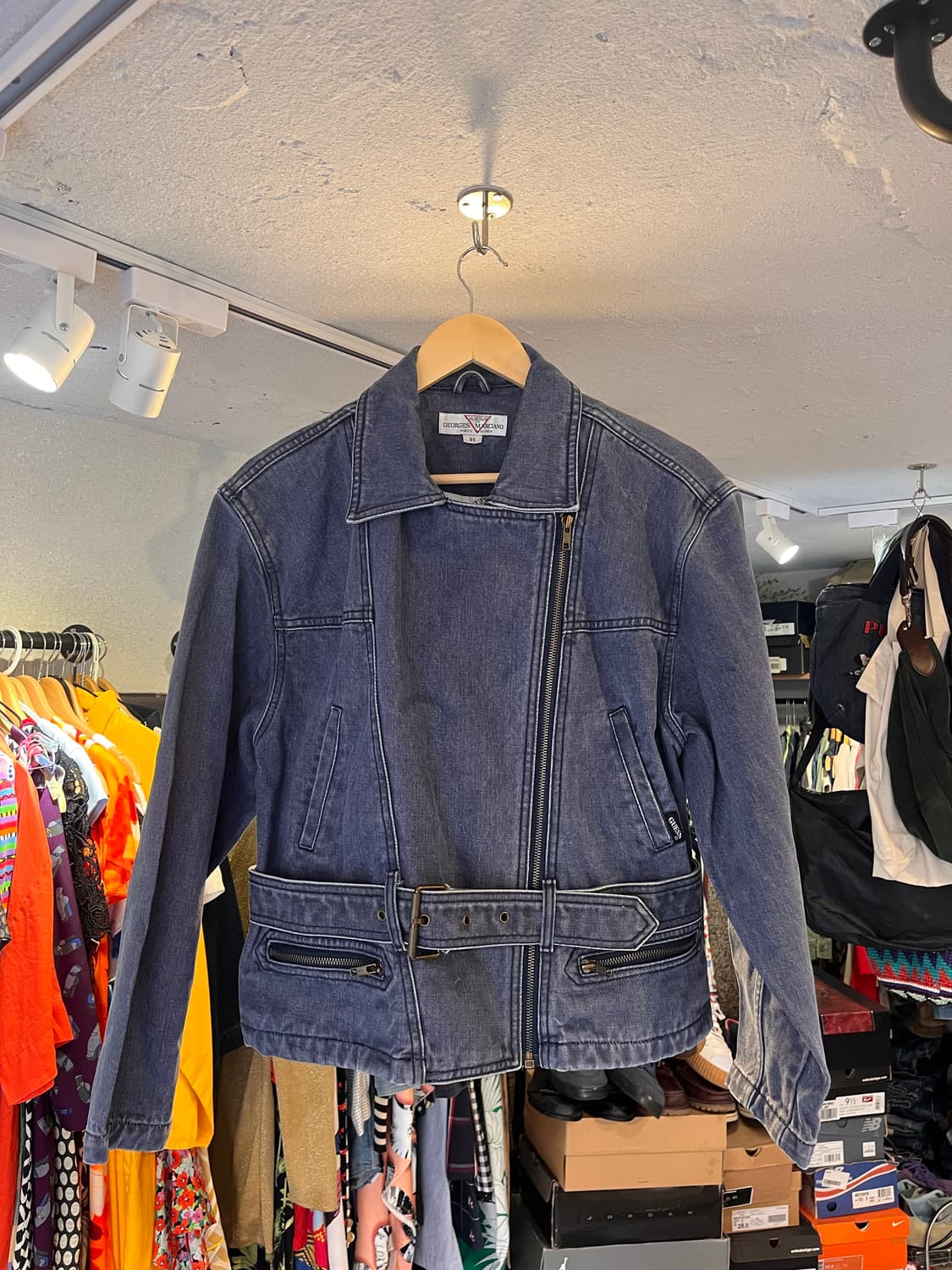 90년대 게스 데님 라이더 자켓 (한국제) 상품이미지3