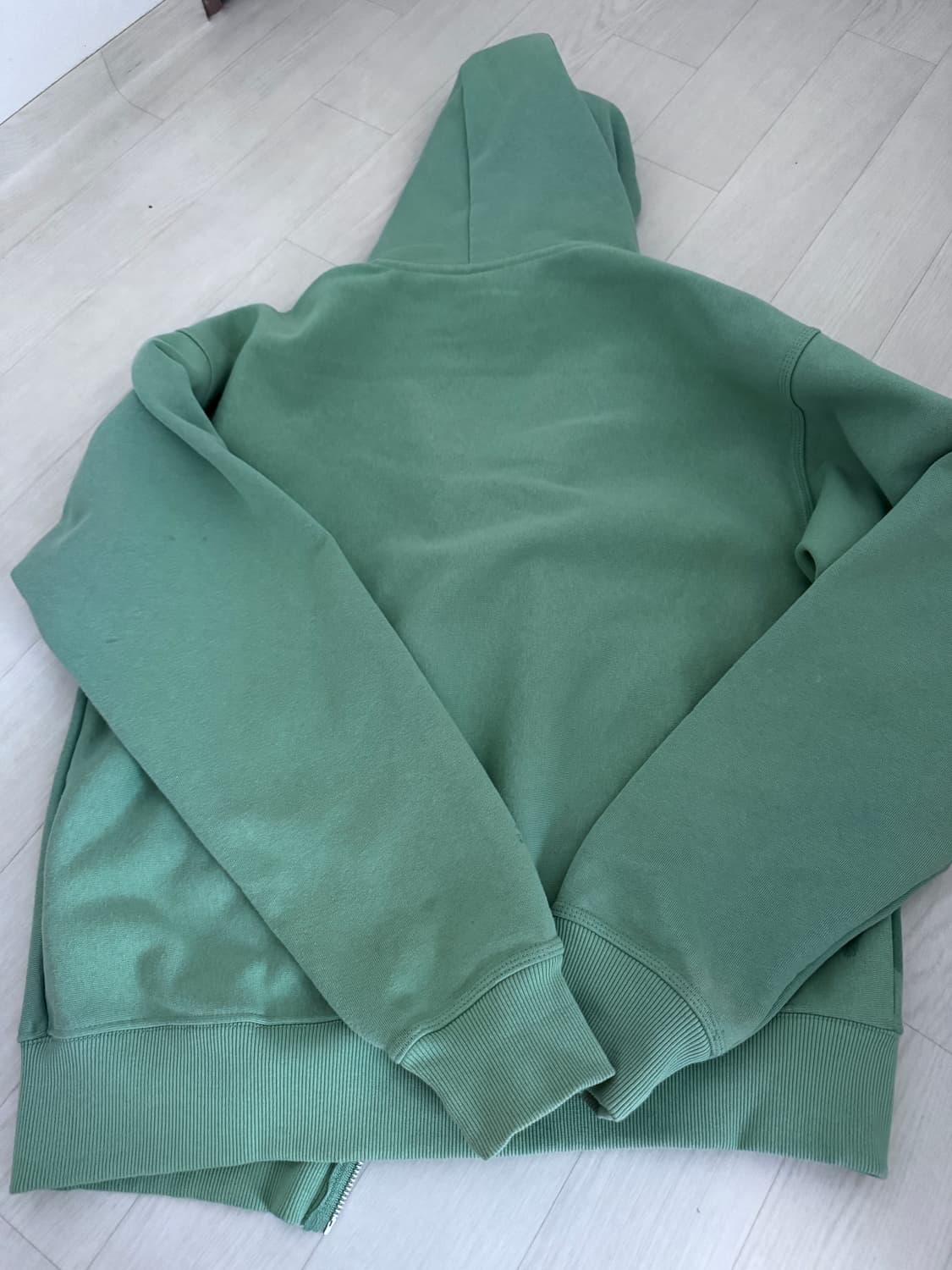 스투시 스탁 로고 후드집업 워시드 제피르 그린 상품이미지5