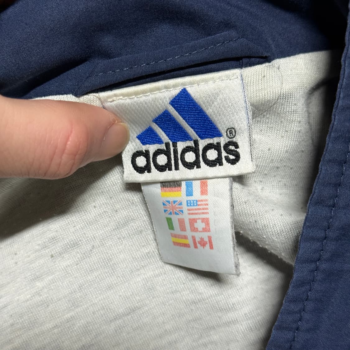 아디다스 00s 파이어버드 올드스쿨 배색 우븐 윈드브레이커 자켓 상품이미지5