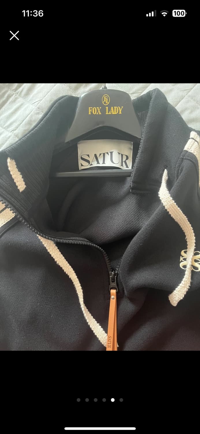 세터 satur 니트집업 팝니다 상품이미지5