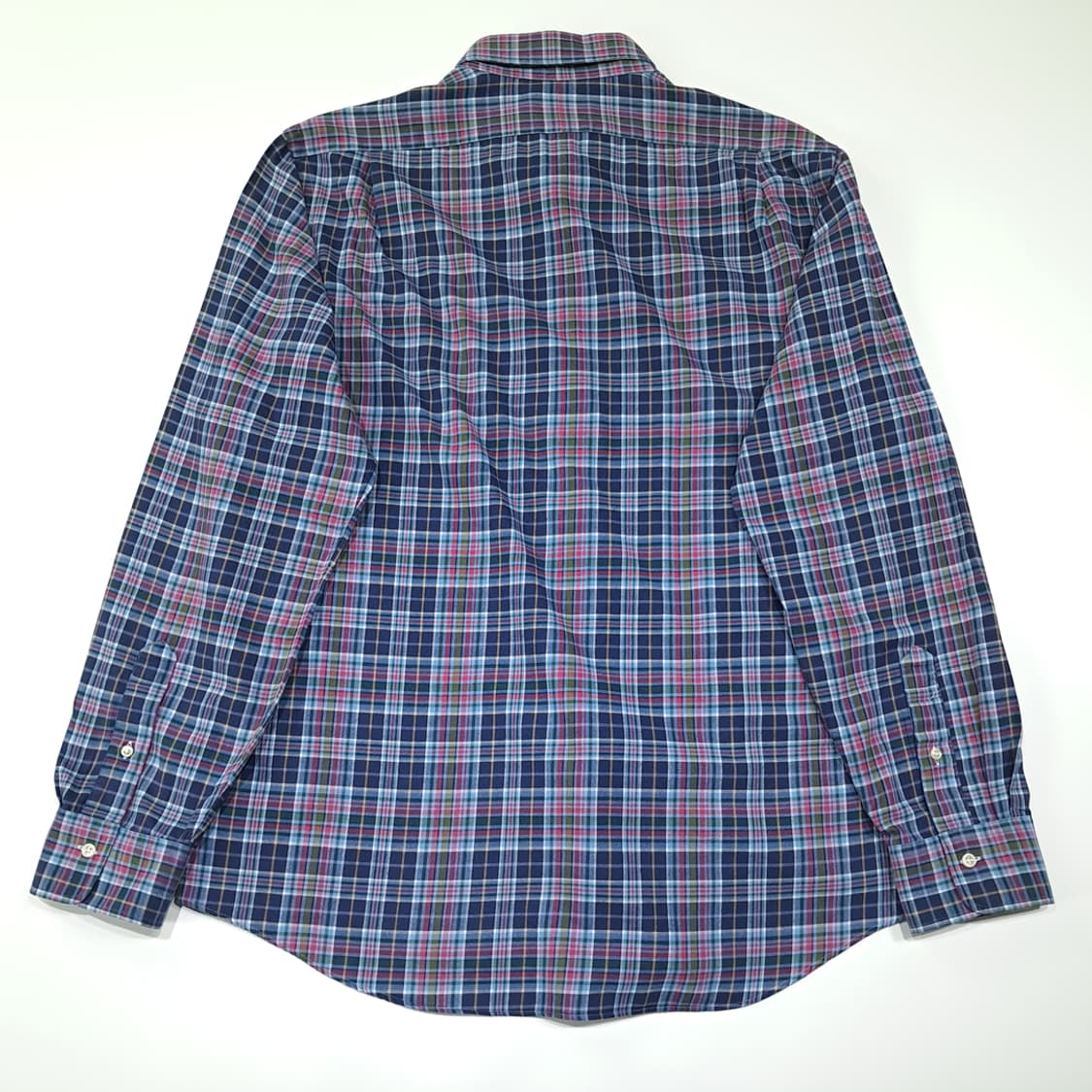 CL855 2XL 폴로 클래식 타탄체크 퍼플네이비 셔츠남방 상품이미지6