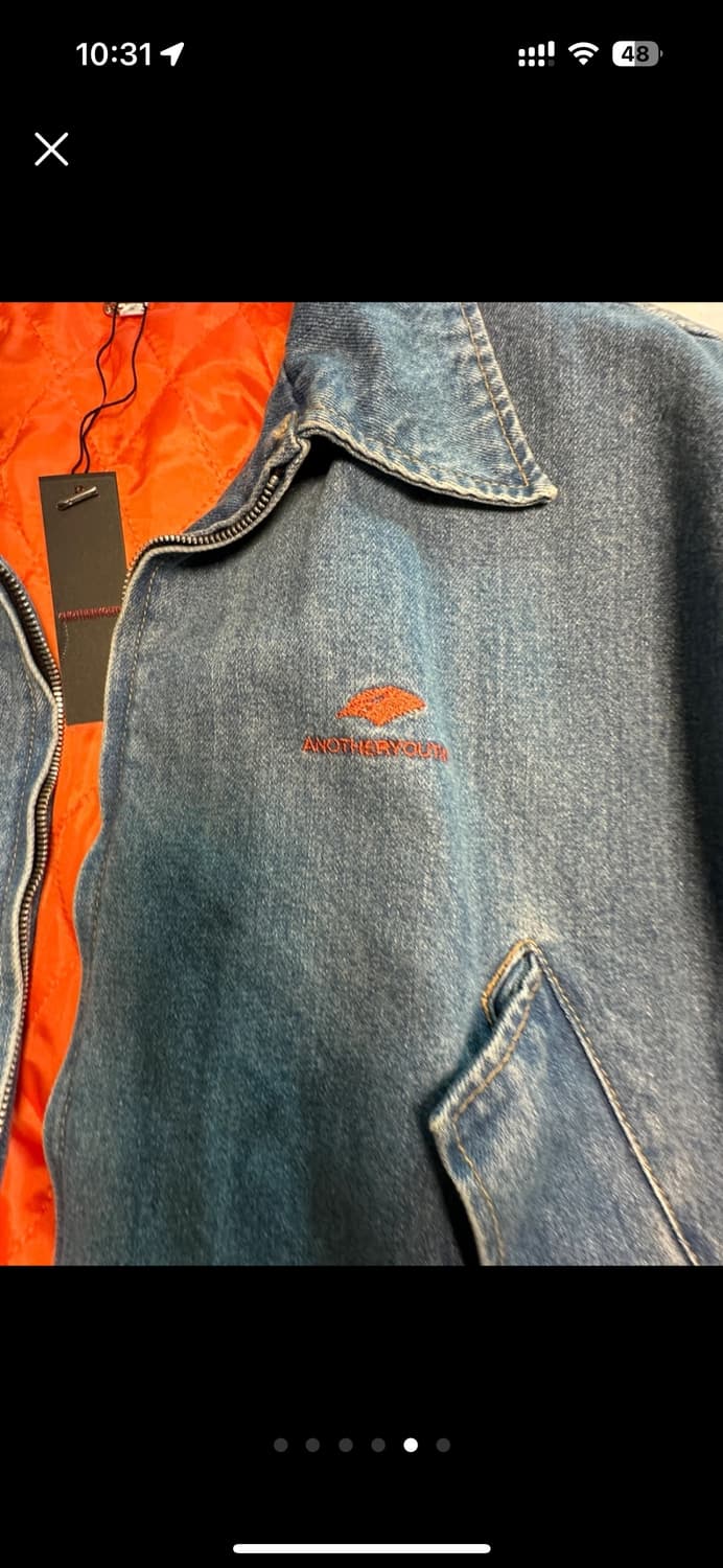 어나더유스 데님 봄버 2사이즈 디젤 상품이미지5