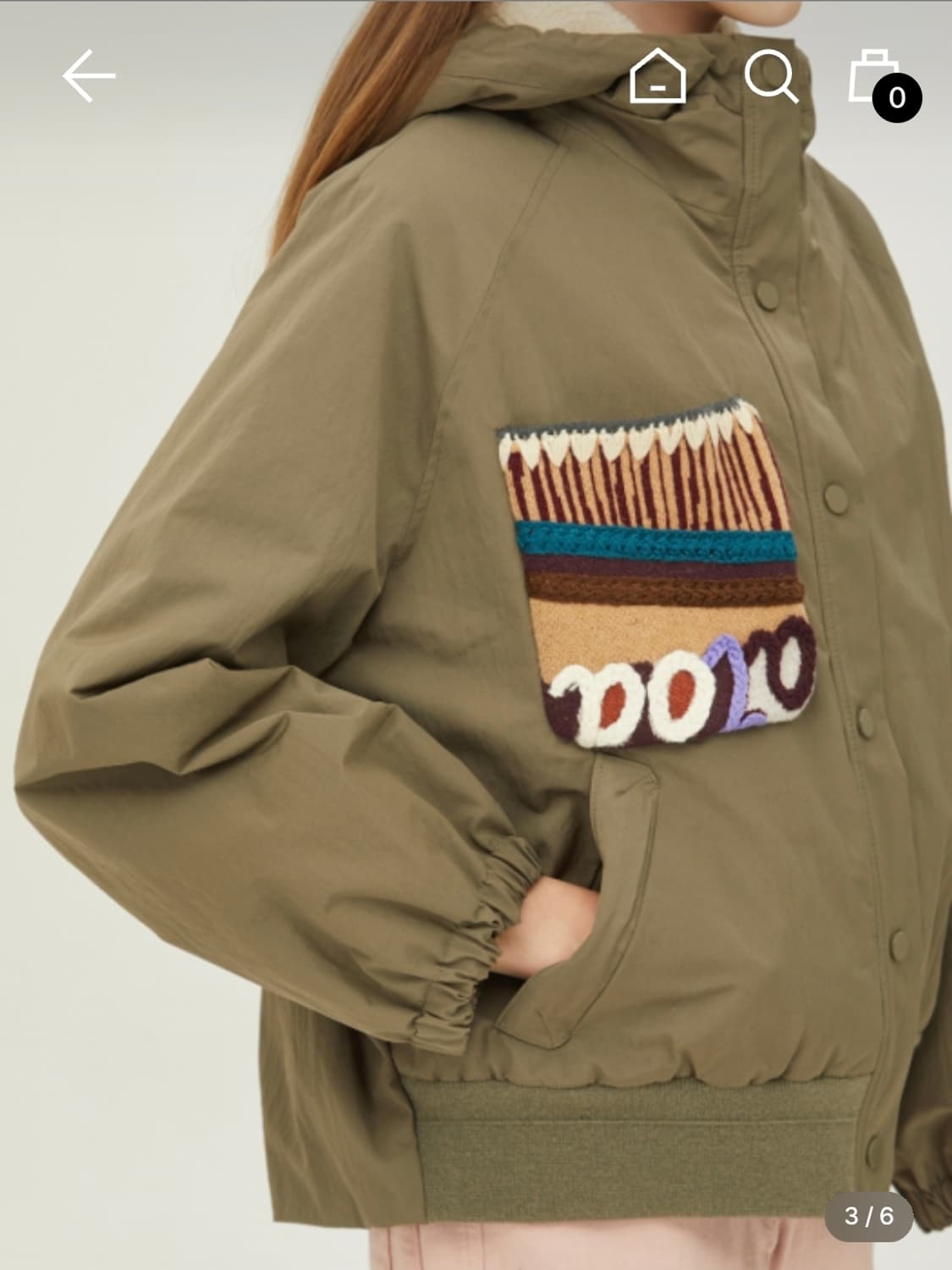 베네통 그린비 양모 뽀글이 후드 점퍼 42(55) 상품이미지2