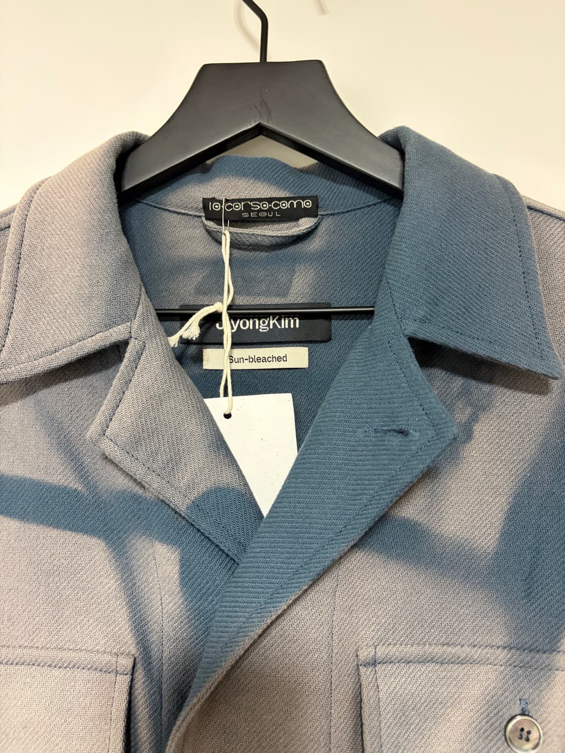 지용킴 24SS 썬블리치 코튼 반팔셔츠 M 상품이미지4