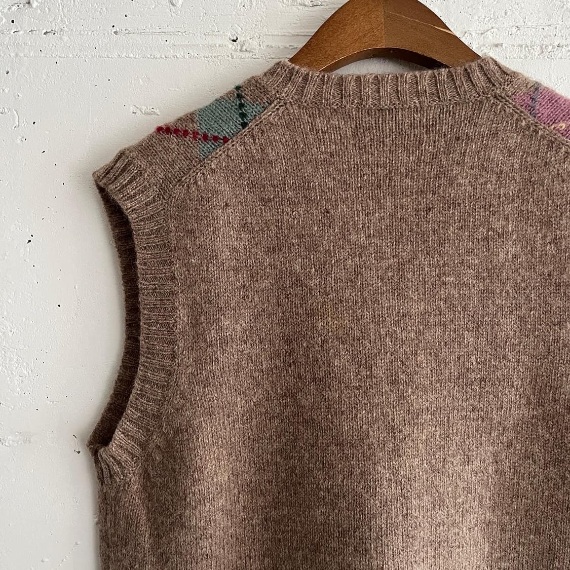 아가일 패턴 니트베스트 상품이미지7